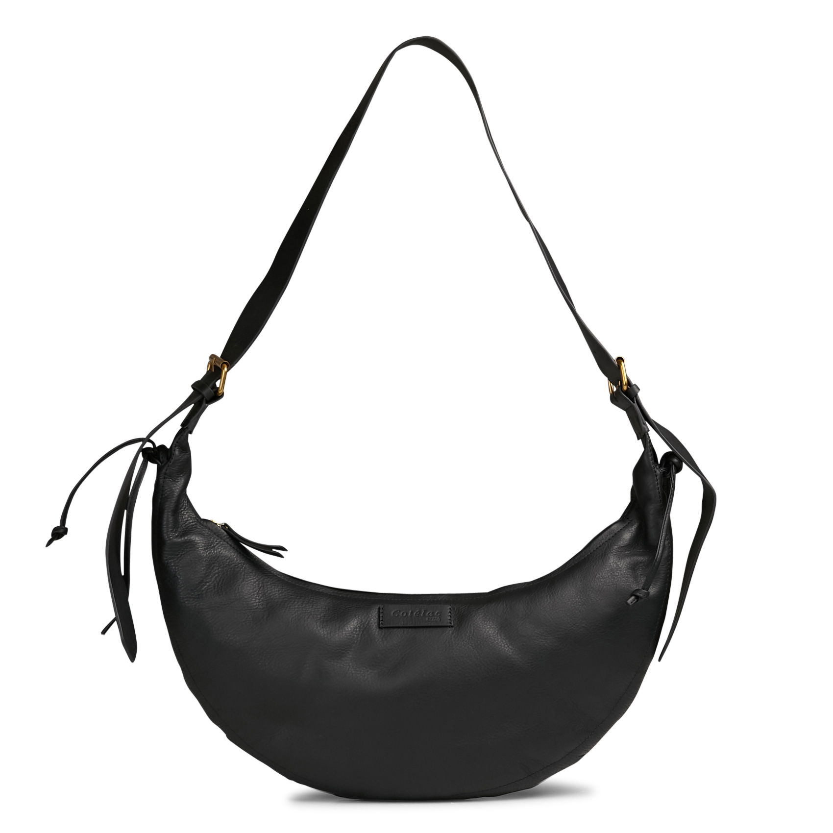 Umhängetasche aus Leder ACOTE Schwarz