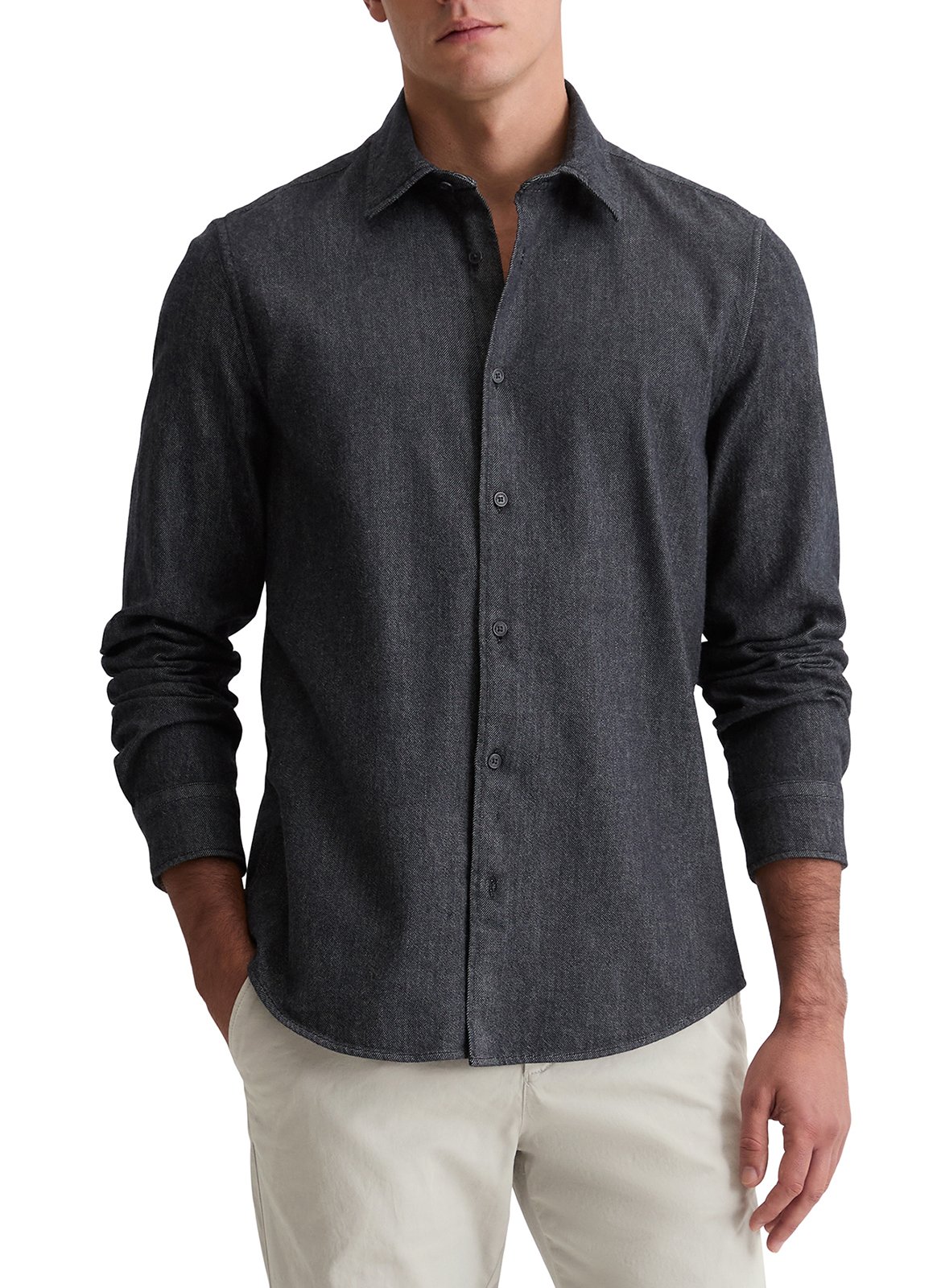 Chemise col classique manches contrastantes en coton MARC O'POLO Multicolored