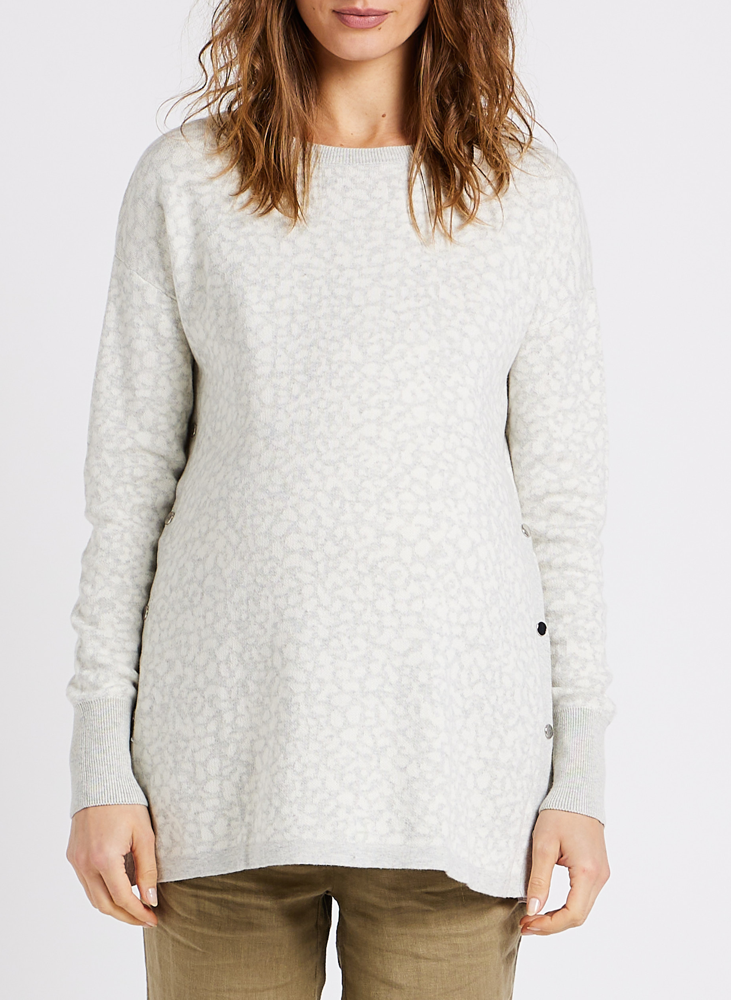 Pulls assortis imprimés en coton SERAPHINE Gris