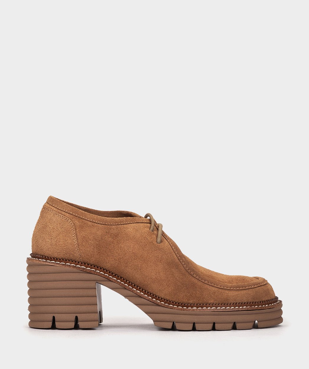Lace-up shoes in brown suede. PEDRO MIRALLES Brown