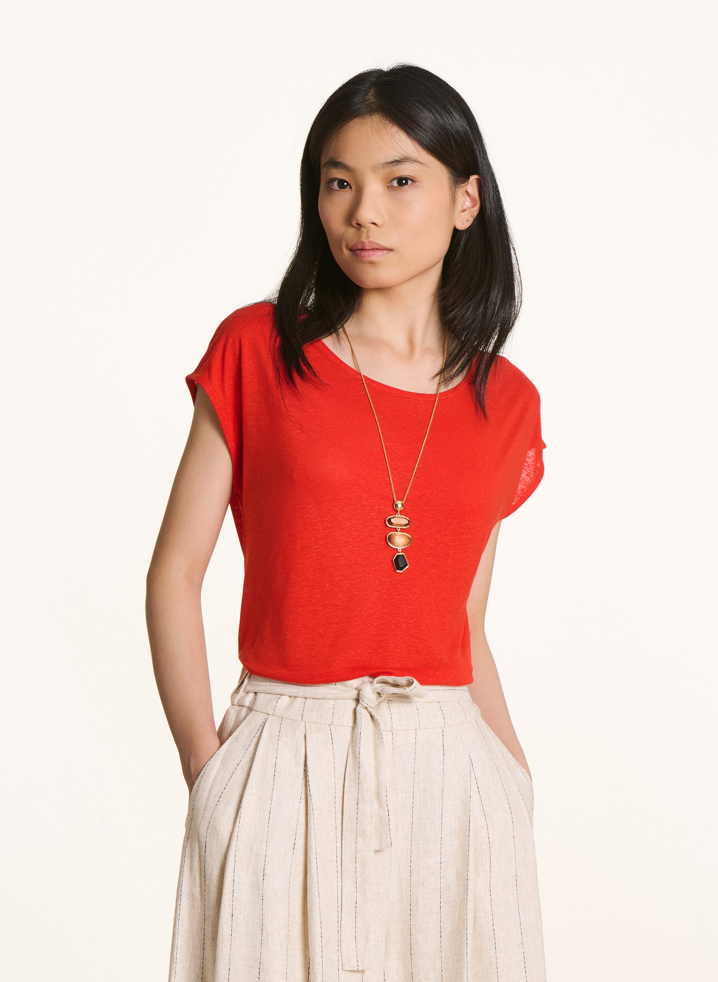 Tee-shirt oversize col rond LA FEE MARABOUTEE
