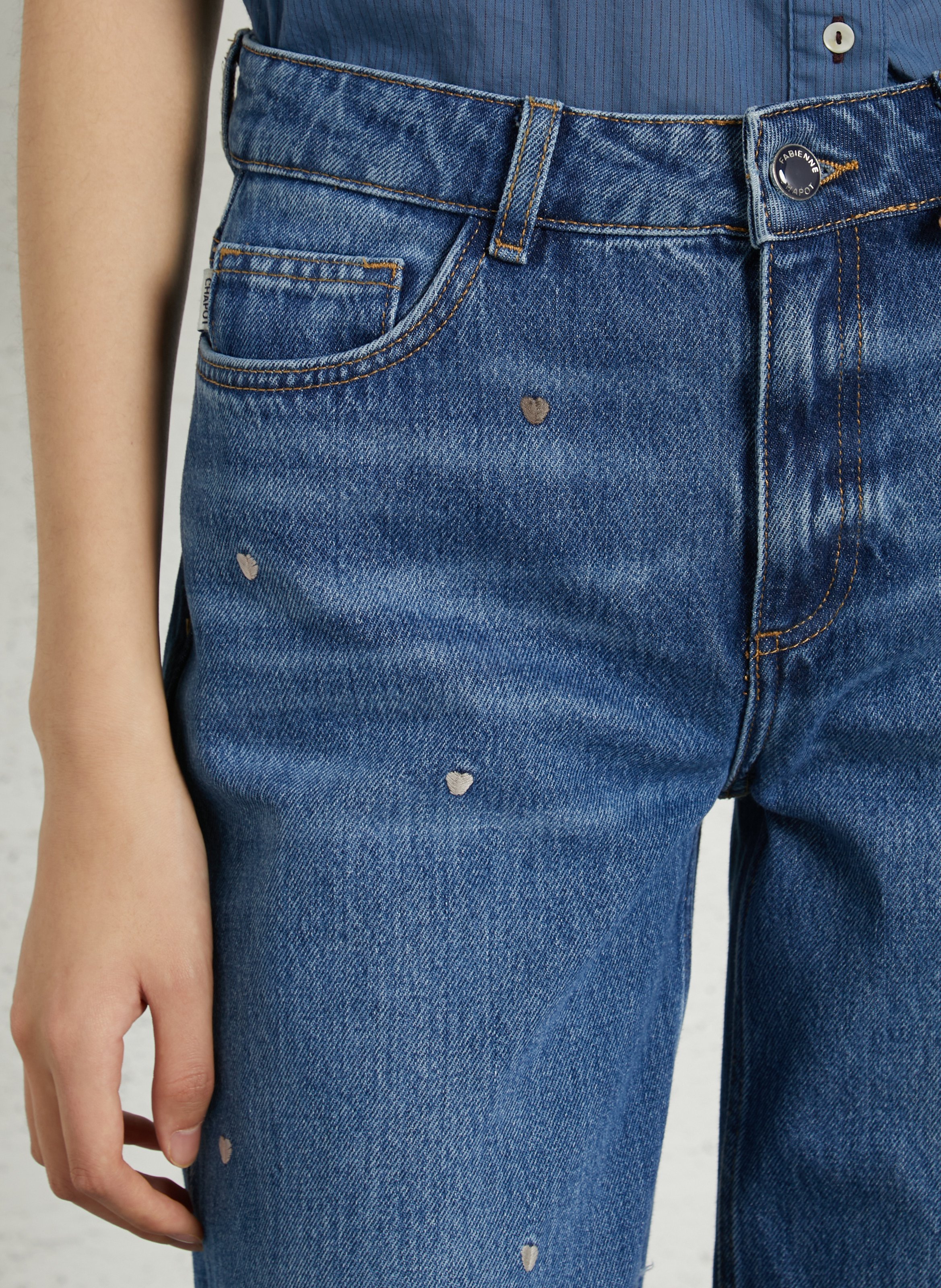 Bio-Baumwoll-Schlaghose FABIENNE CHAPOT Blau