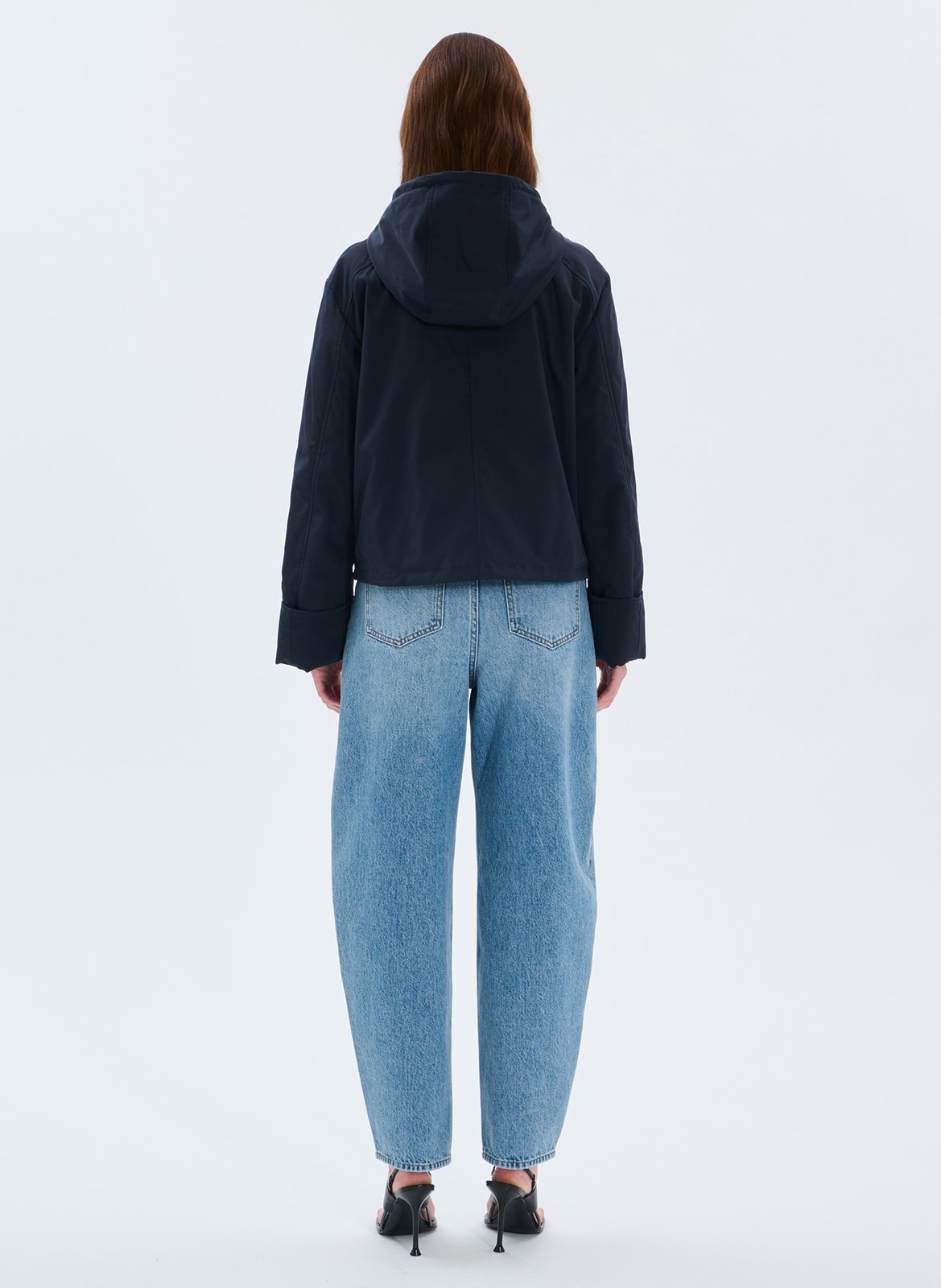 Manteau oversize à capuche ZAPA Bleu