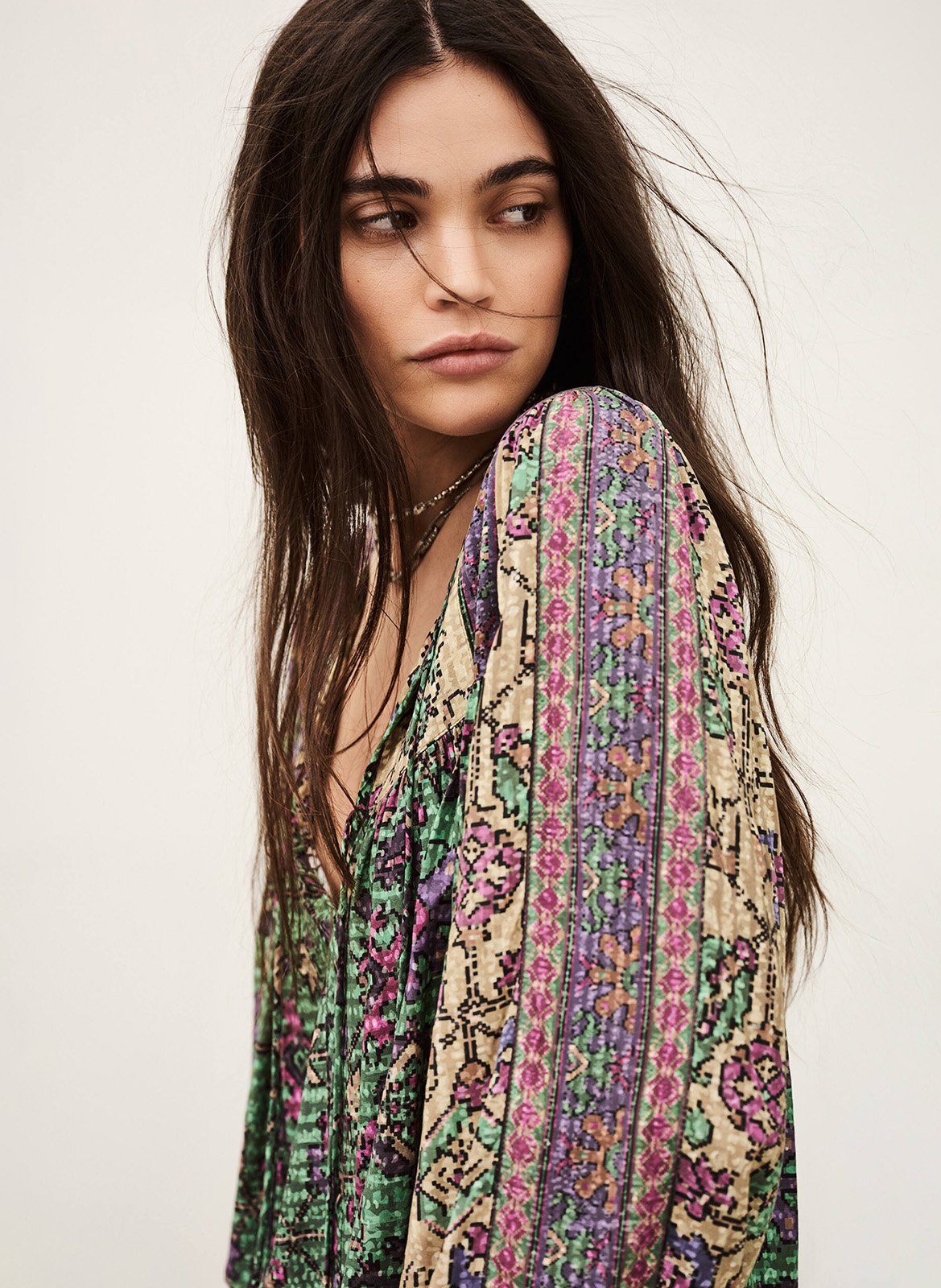 Blouse ample imprimée BA&SH Vert