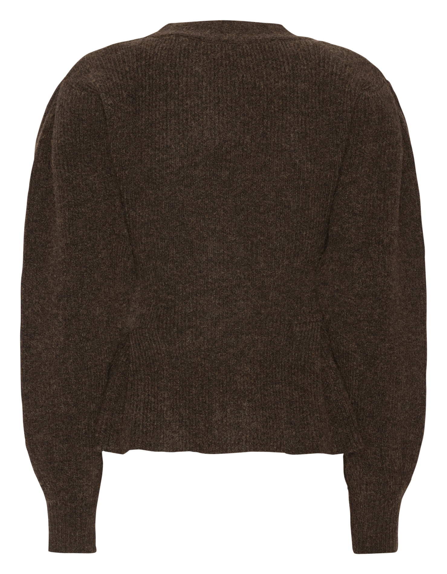 Peplum Cardigan ROTATE Brown