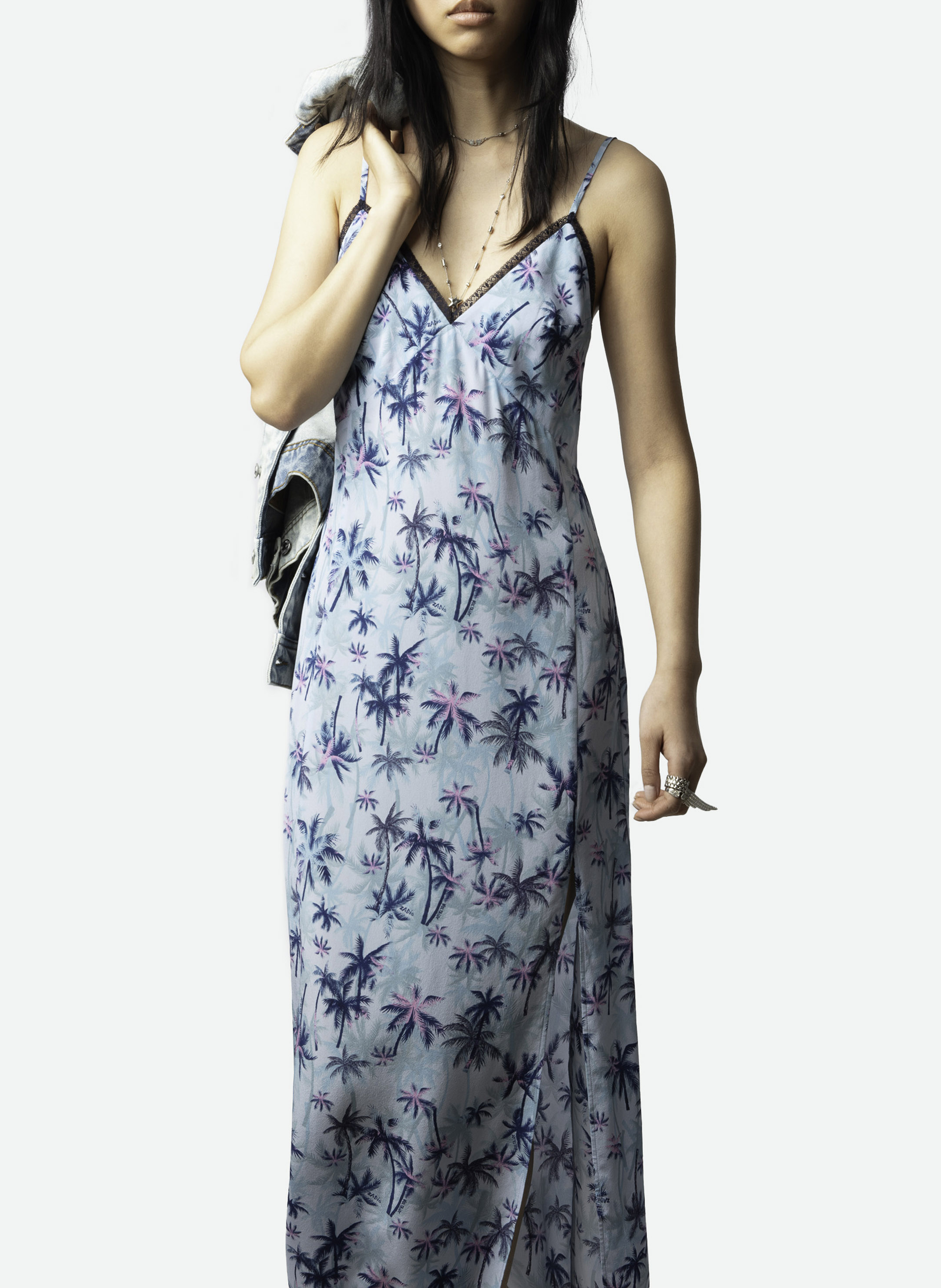 Kimono aus bedruckter Seide ZADIG&VOLTAIRE Blau