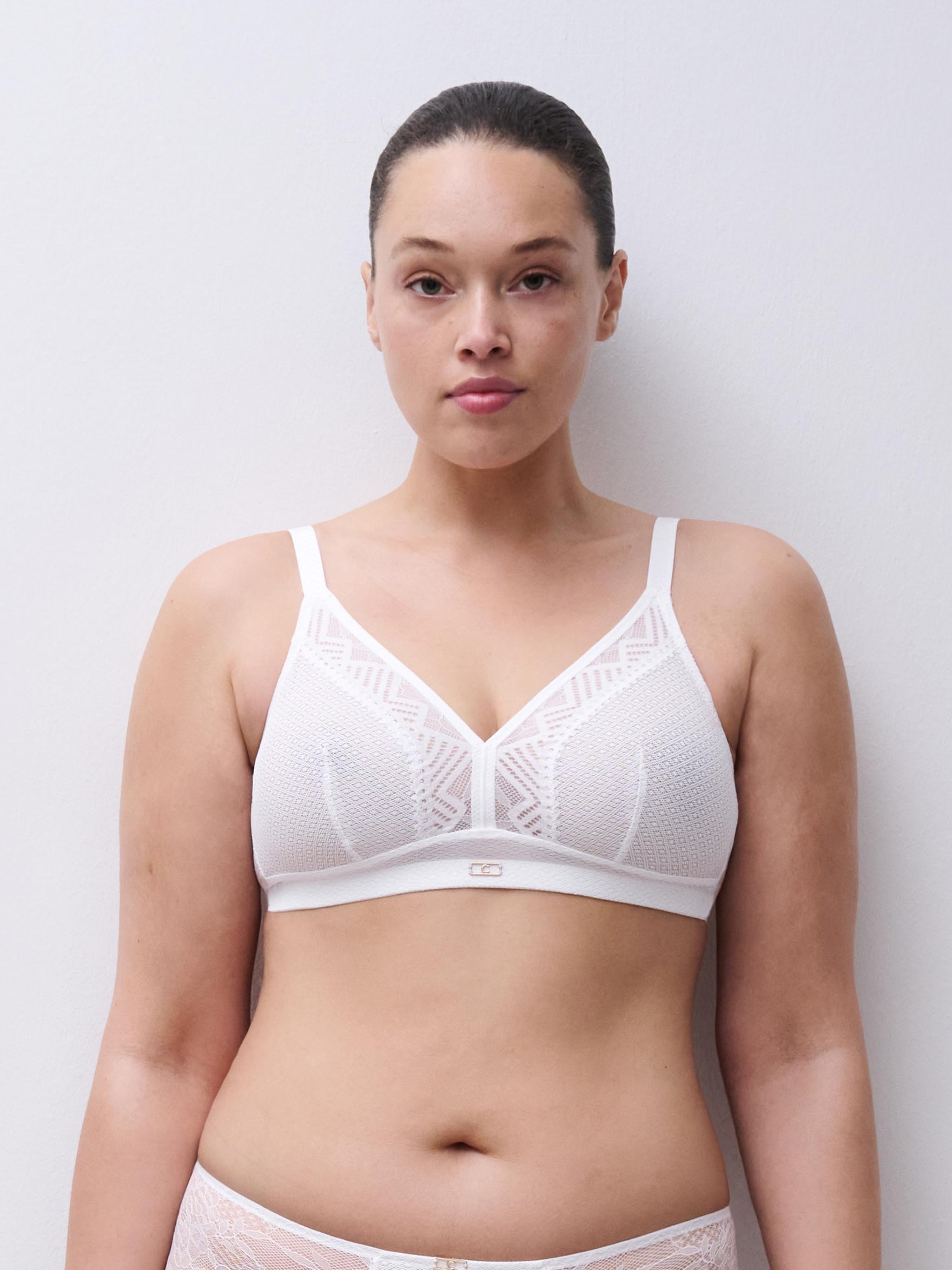 Non-wired support bra with cups | White CHANTELLE Women