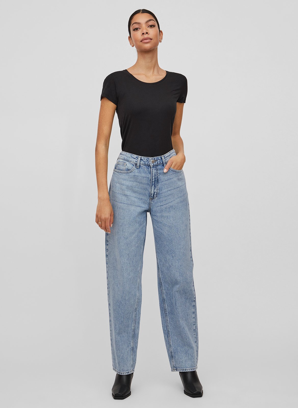 Straight Cut Jeans VILA Blau