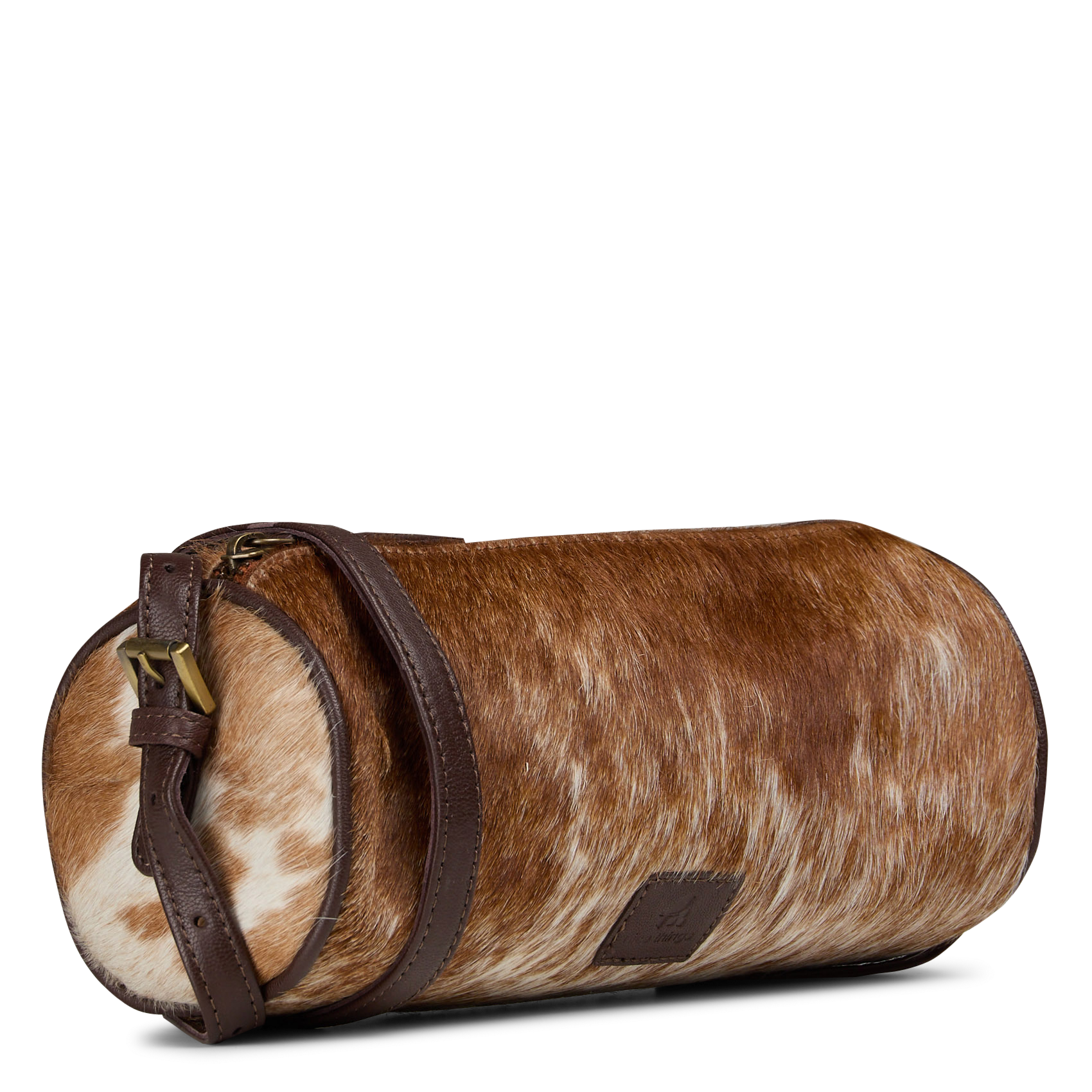 Ledertasche mit Ponyfell NICE THINGS Braun
