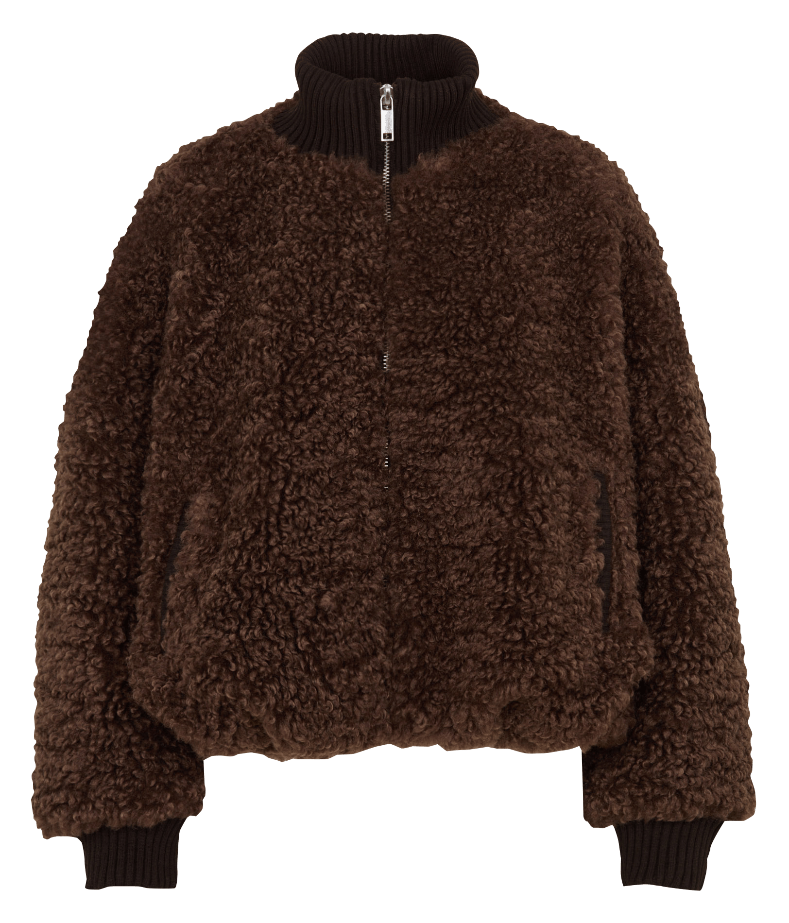 Oversized faux fur coat BELLEROSE Brown