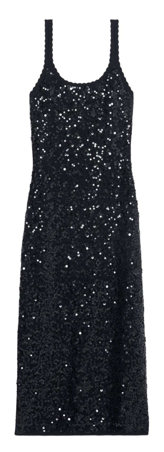 Robe longue moulante à sequins CLAUDIE PIERLOT Bleu