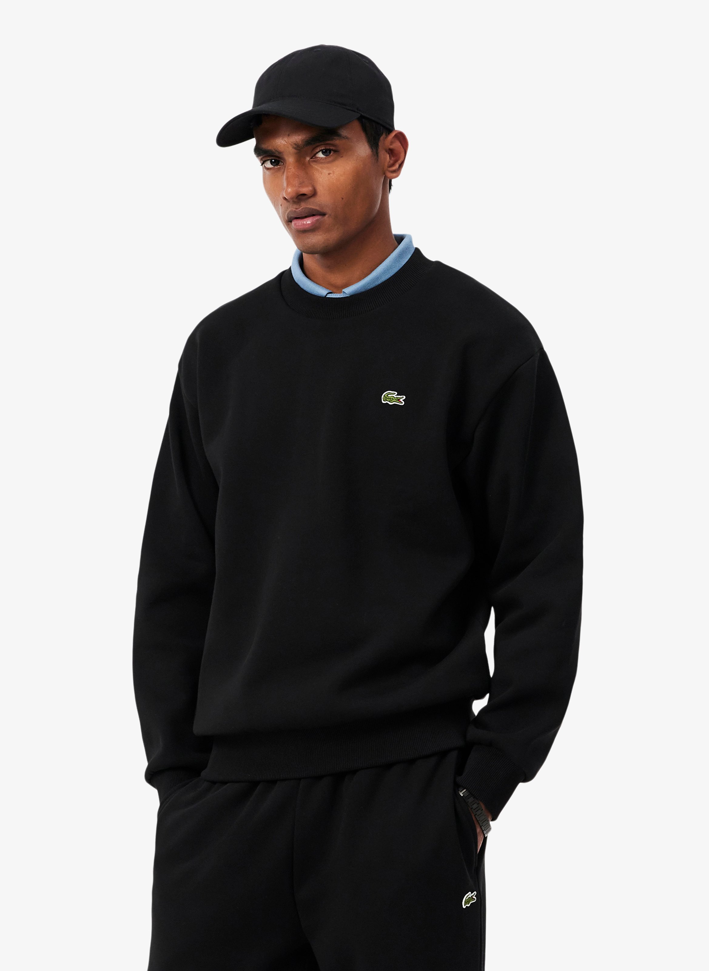 Rundhals-Sweatshirt aus Baumwoll-Mix LACOSTE