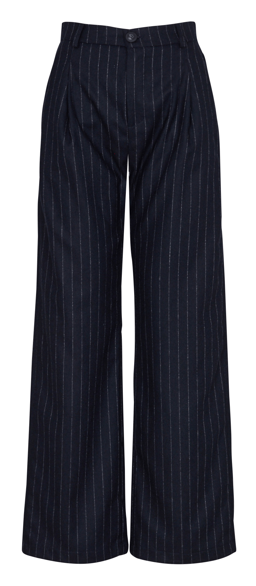 Straight pleated trousers in blended wool MAISON HOTEL Blue