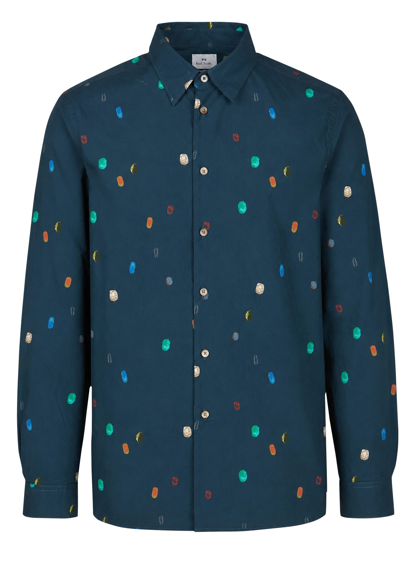 Chemise imprimée col classique en coton PAUL SMITH