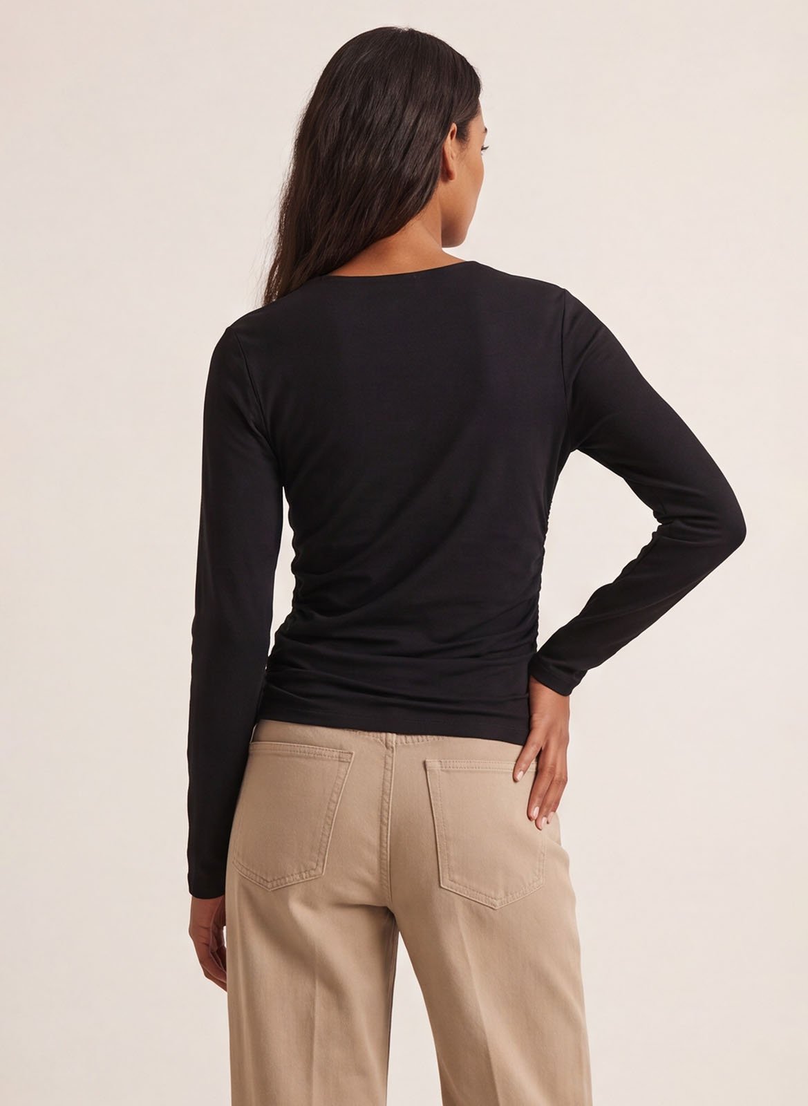 Top uni à manches longues | Noir KOOKAI Femme