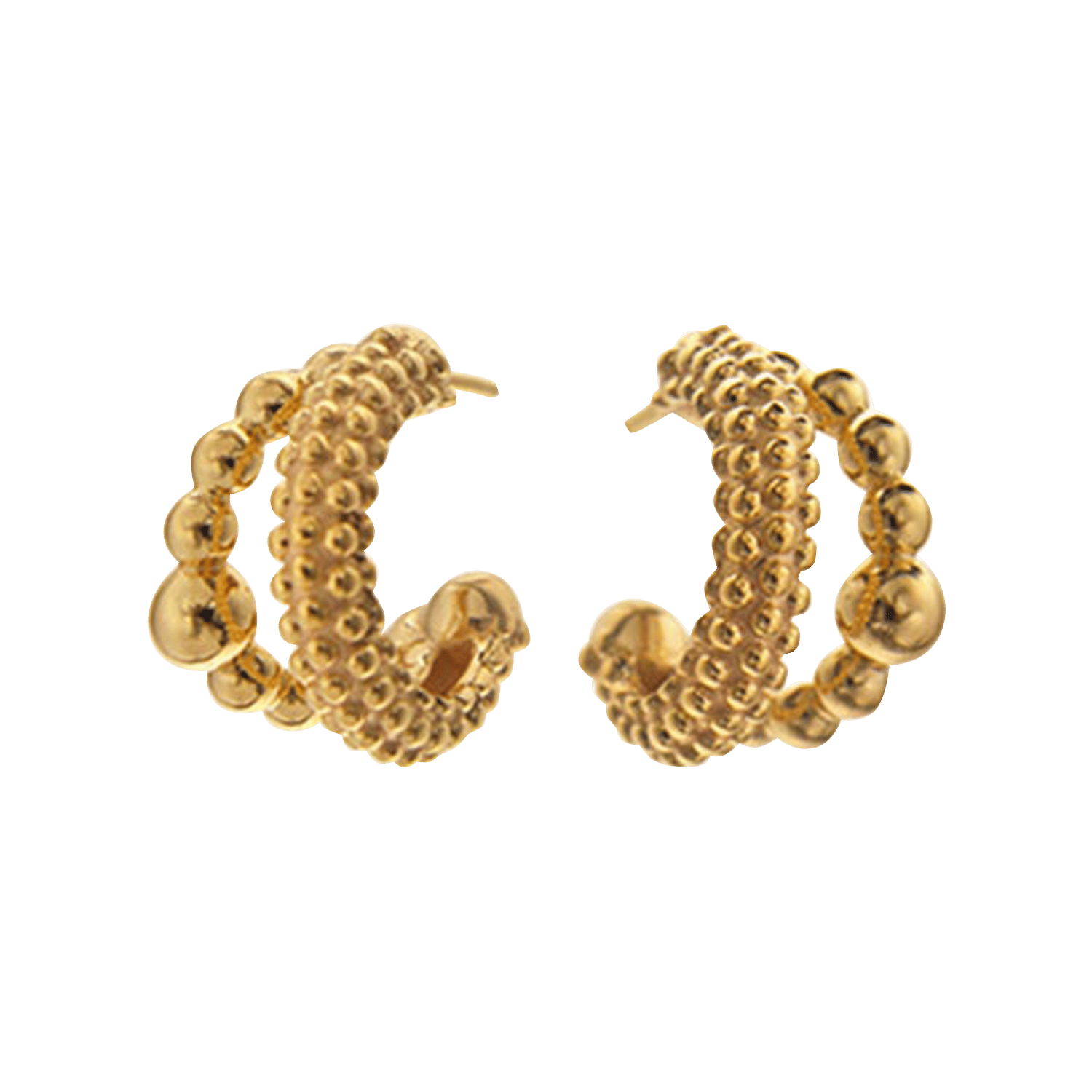 Open hoop earrings FEEKA Golden