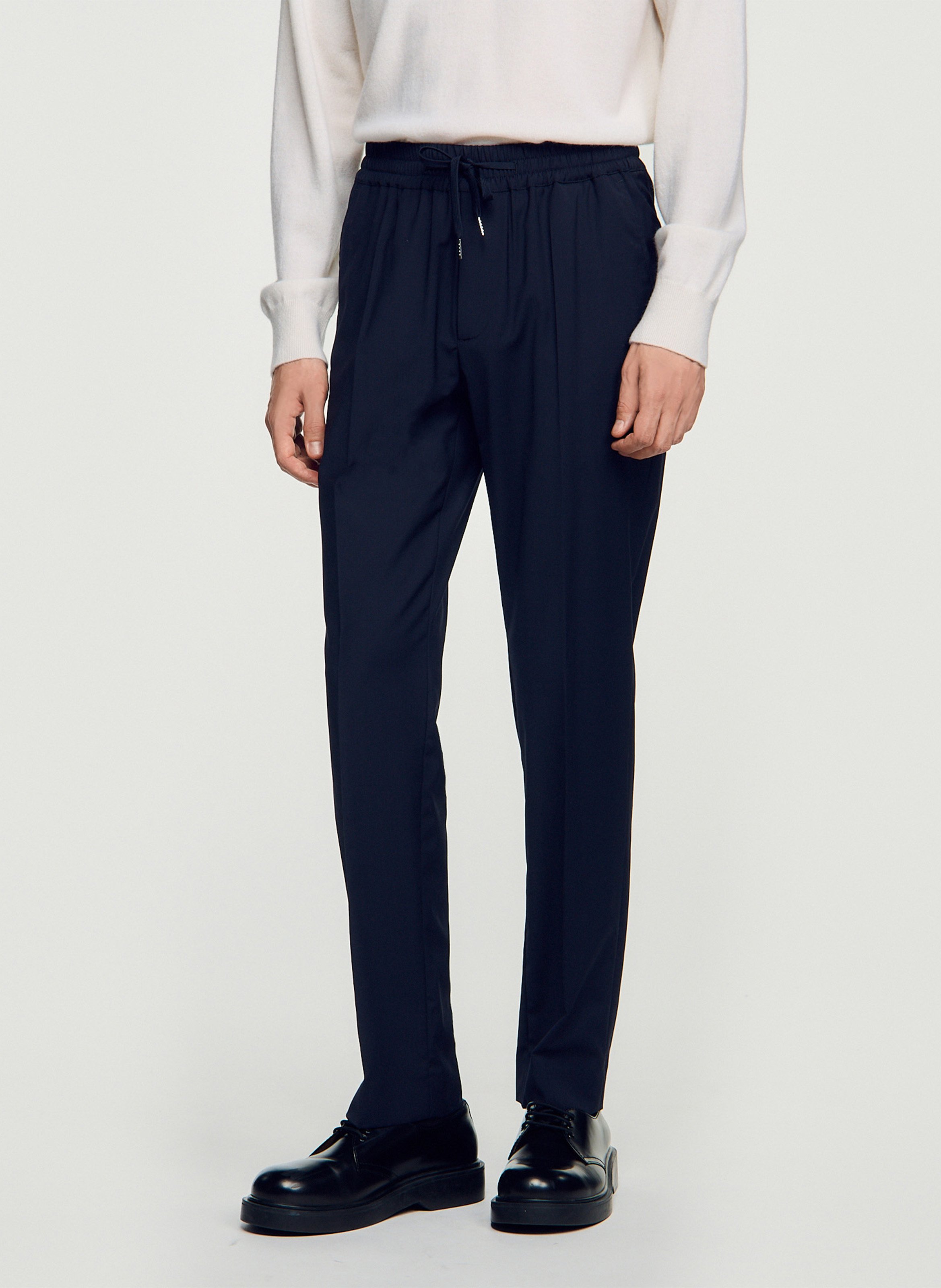 Straight-leg elasticated pants SANDRO