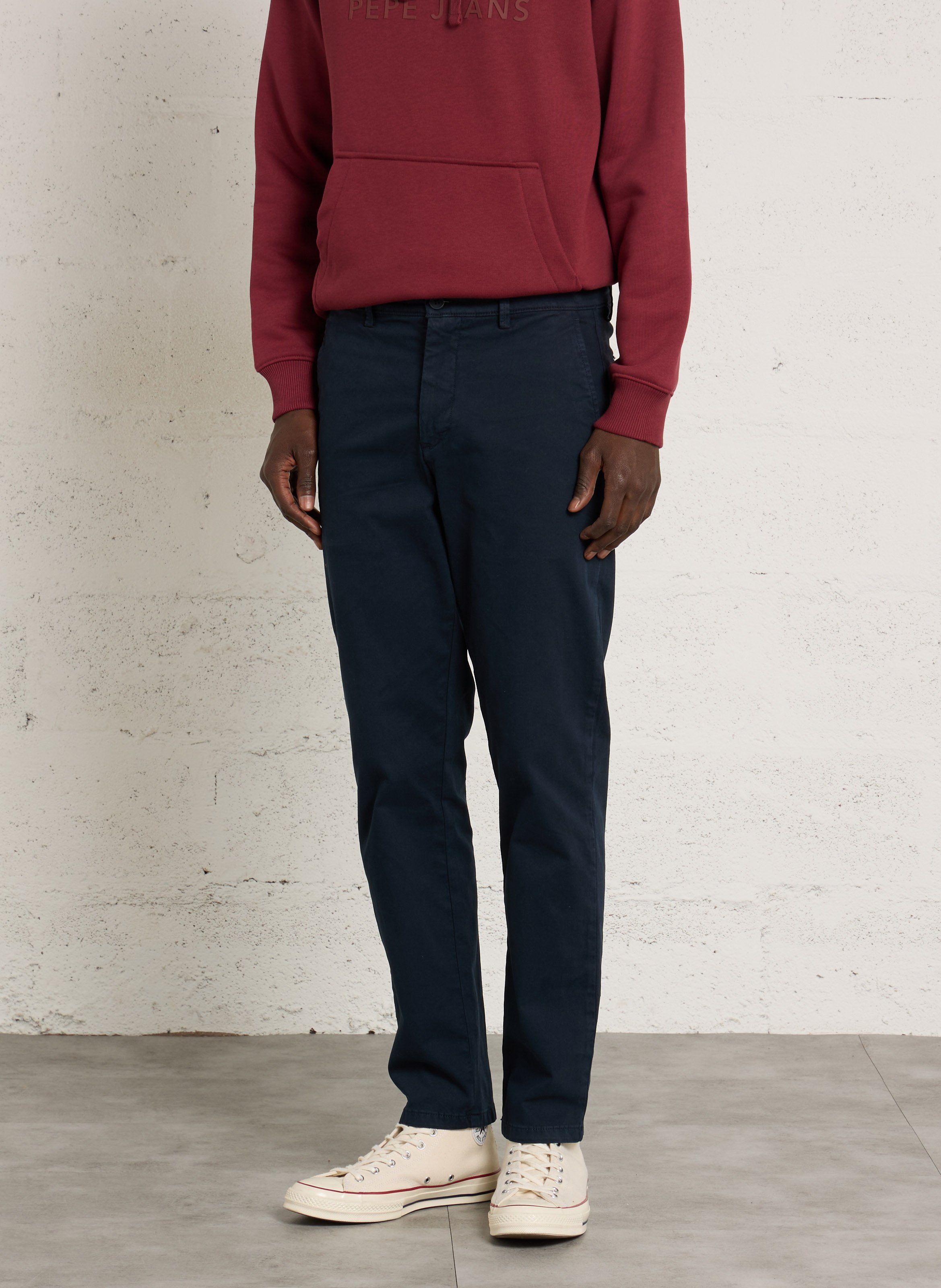 Pantalon chino en coton mélangé PEPE JEANS