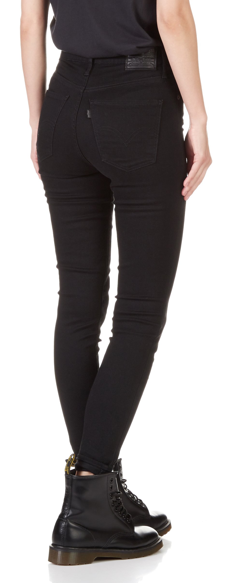 Jean super skinny taille haute LEVI'S Noir