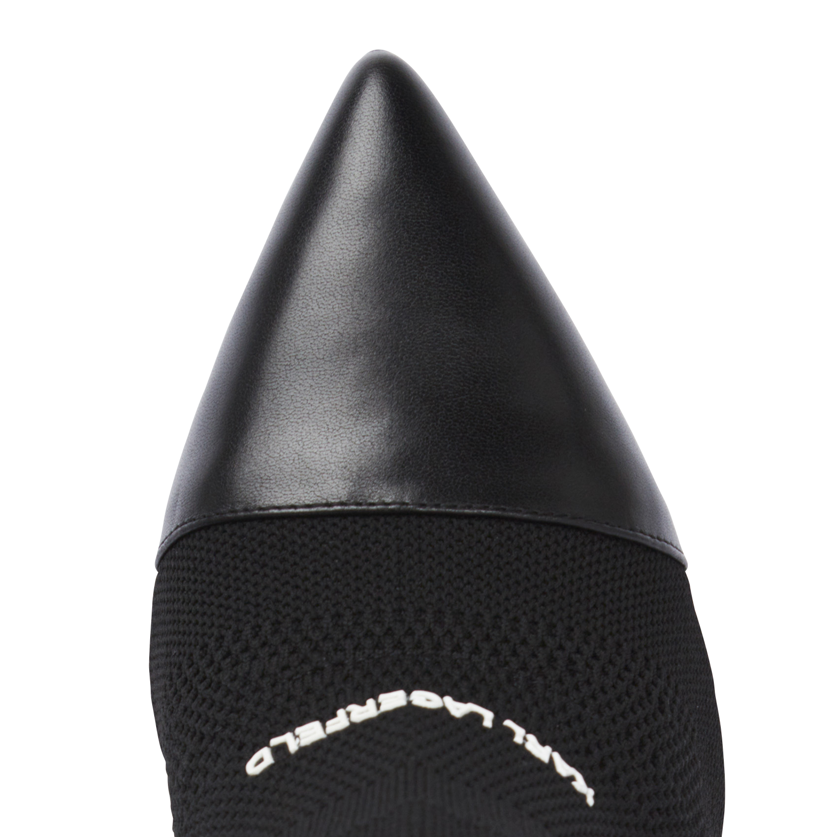 Pointed heeled mid-calf boots KARL LAGERFELD Black