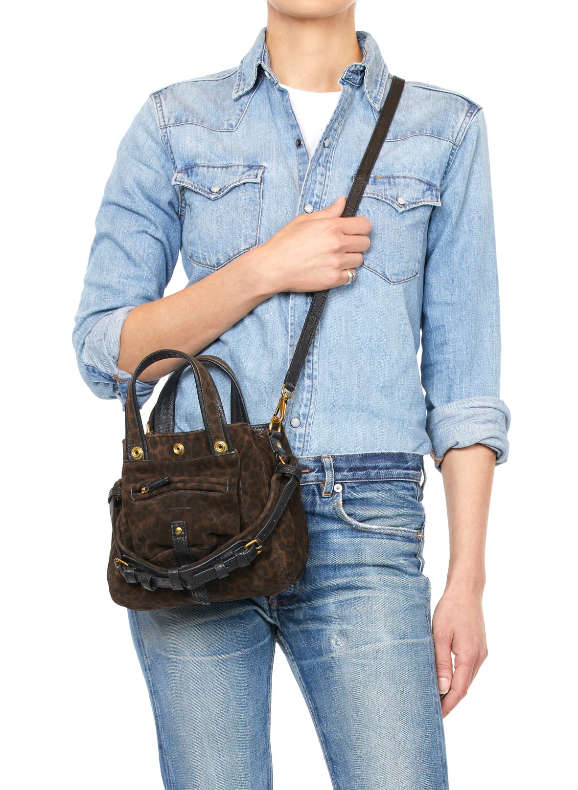 Mini sac bandoulière porté main à imprimé JEROME DREYFUSS Kaki