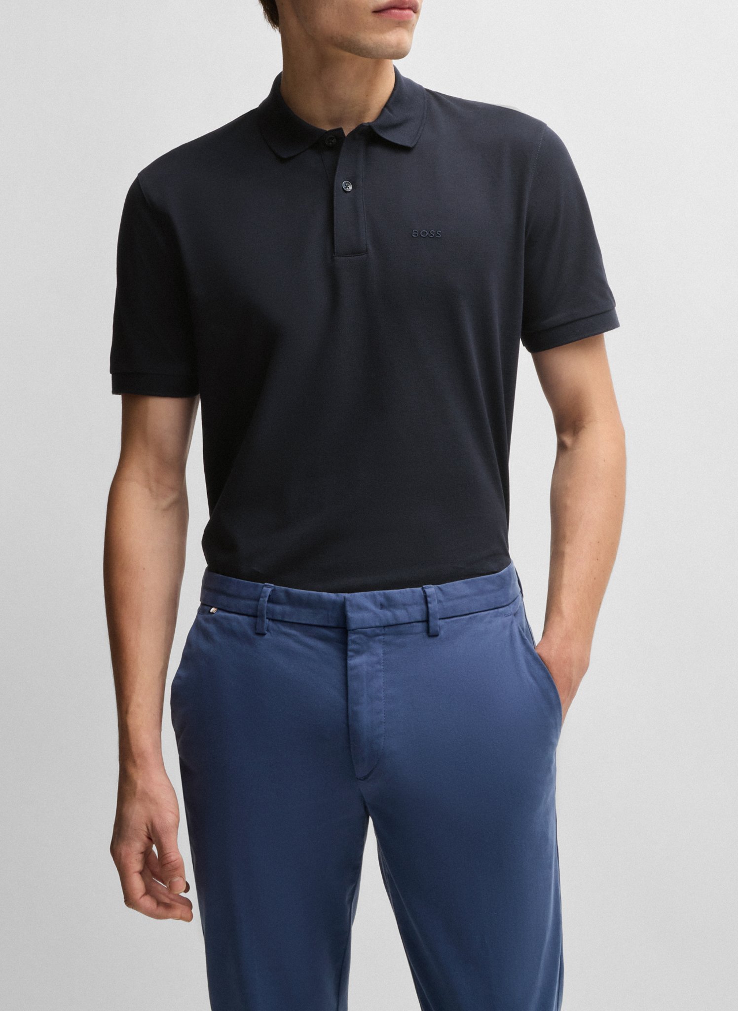 Regular-fit organic cotton polo shirt BOSS