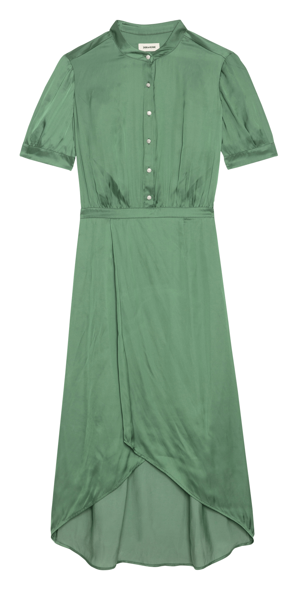 Robe midi cintrée à manches courtes  ZADIG&VOLTAIRE Vert