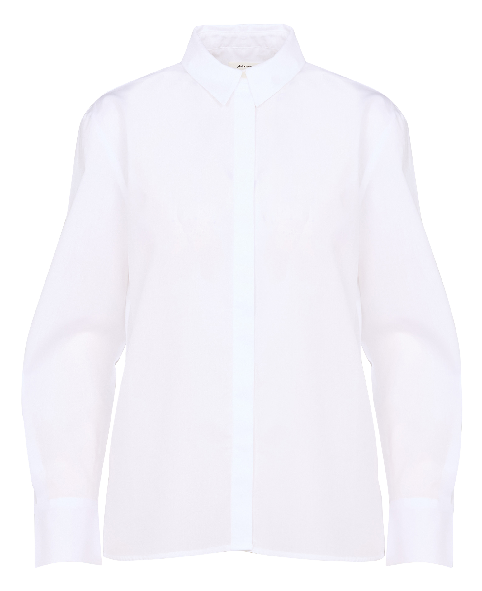 Chemise col classique en coton MAISON 123 Blanc