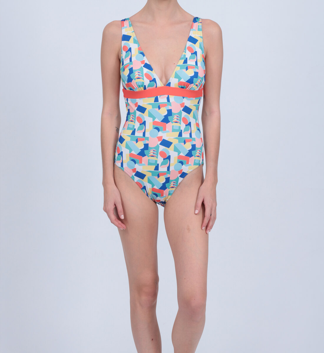 One-piece swimsuit - Caroline Derveaux GILI'S Orange