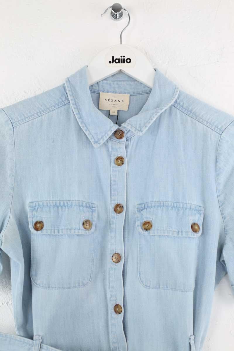 Cotton dress SEZANE - Seconde main Blue