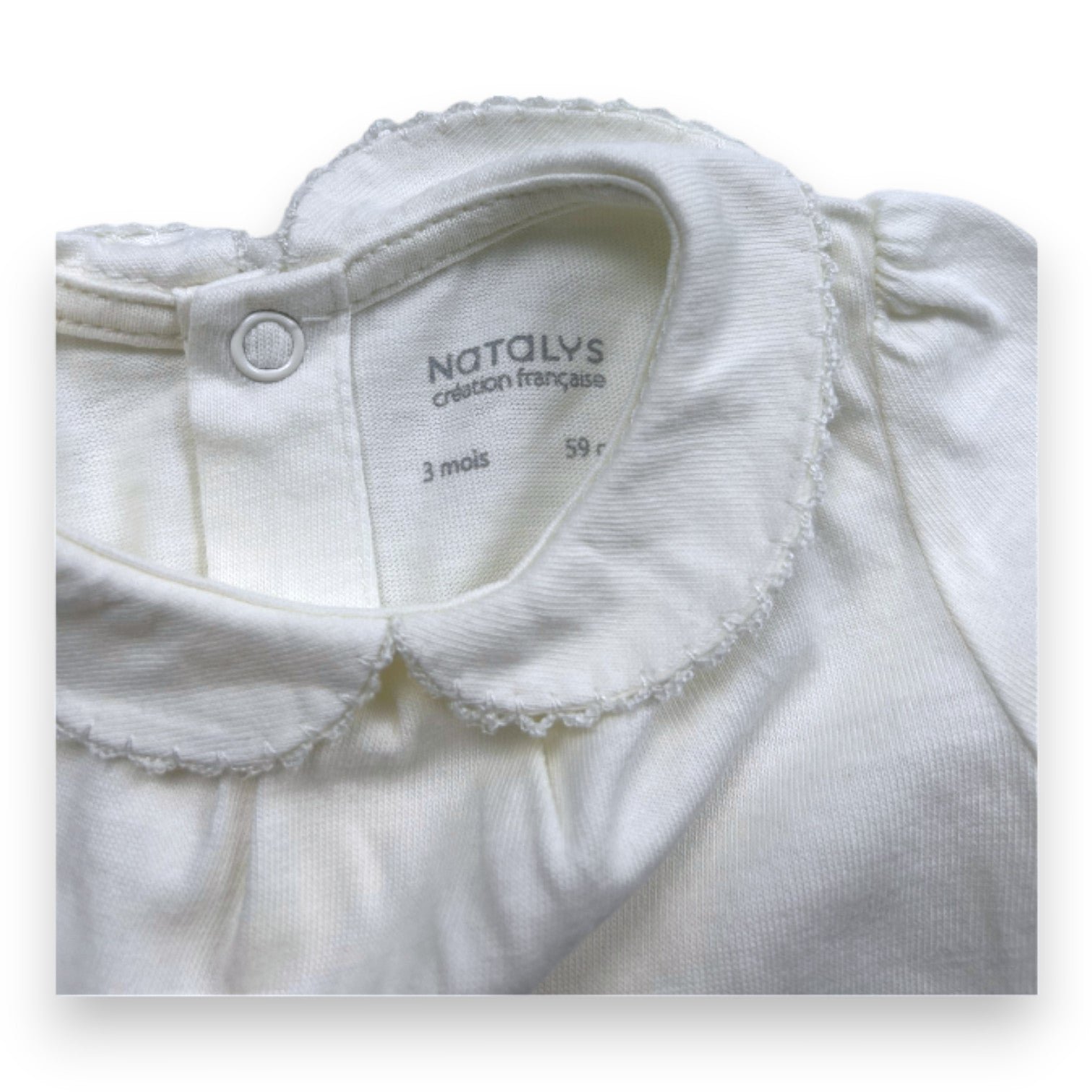 White baby t-shirt - 3 months NATALYS - Seconde Main White