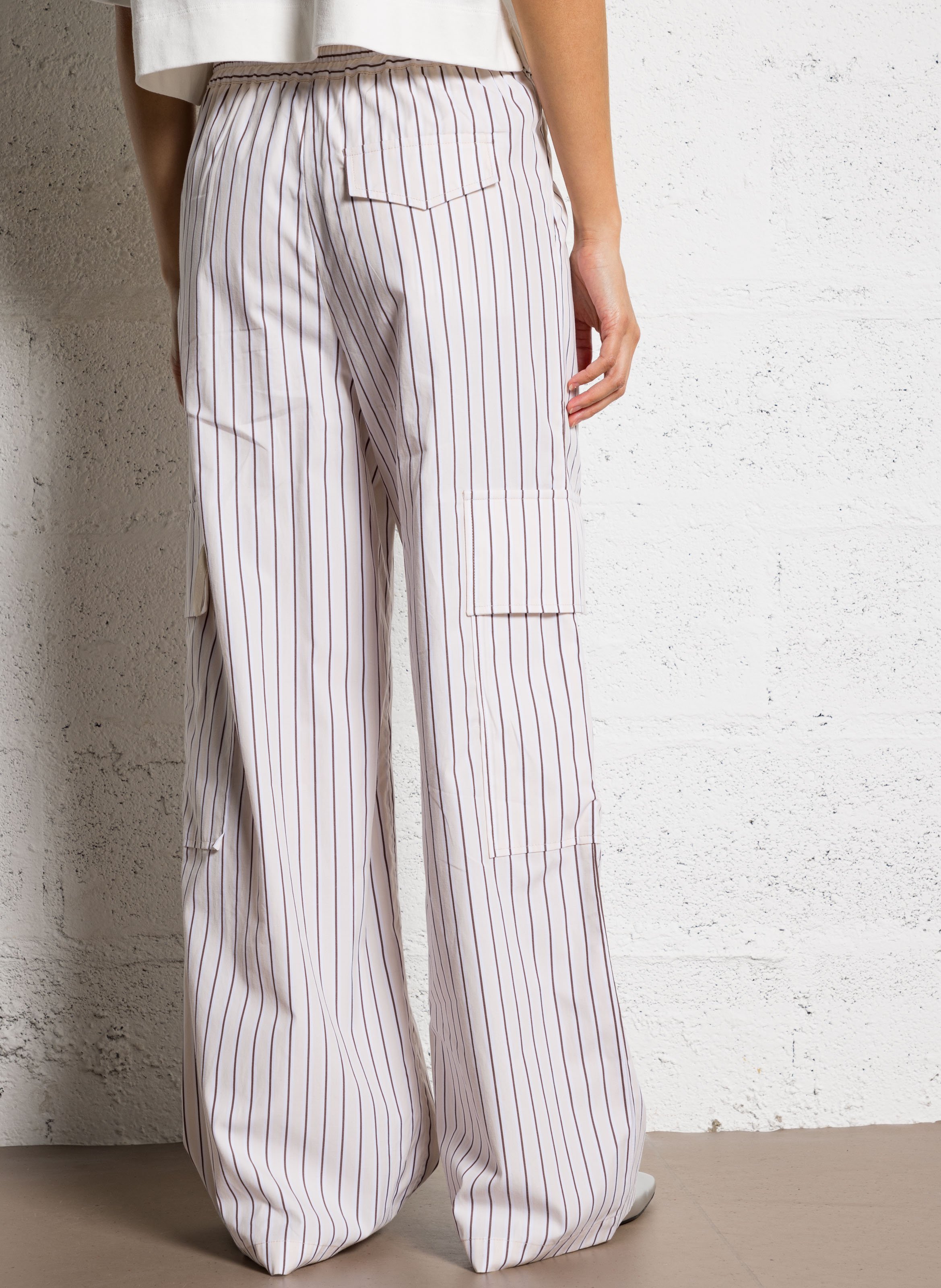 V-neck shirt with silk epaulettes MARGAUX LONNBERG Multicolored