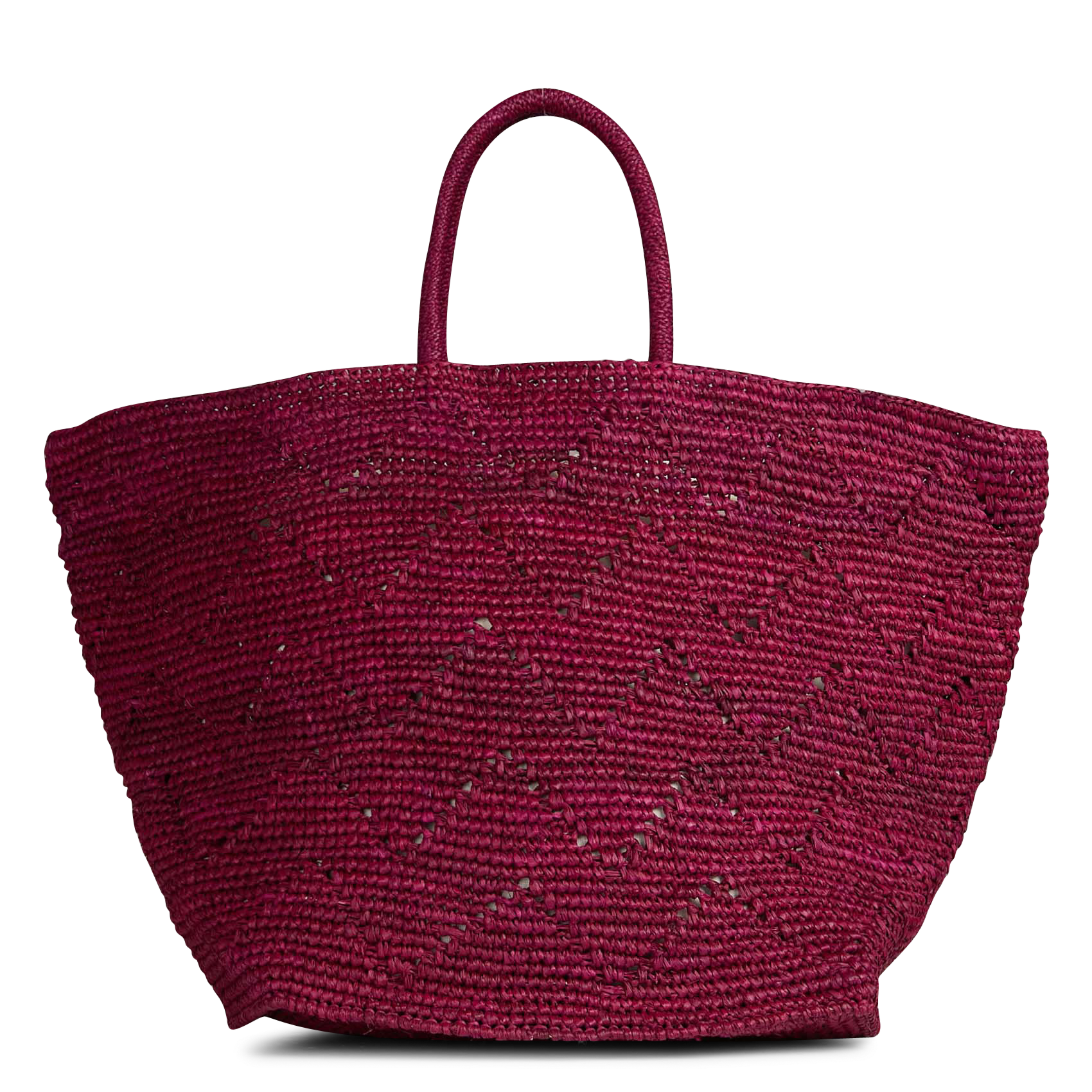 Cabas en raphia  CAMALYA Prune