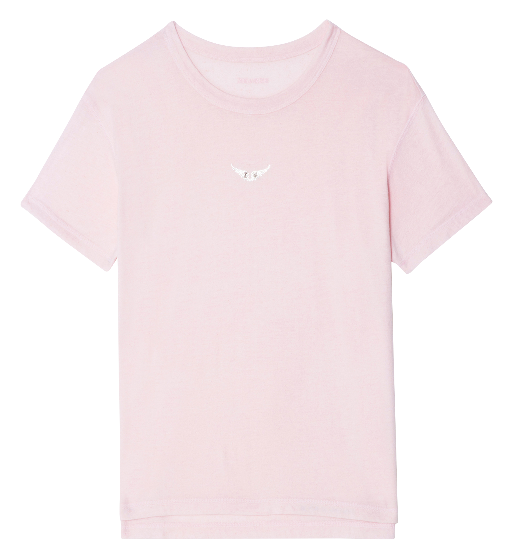 Straight cotton and linen-blend T-shirt ZADIG&VOLTAIRE Pink