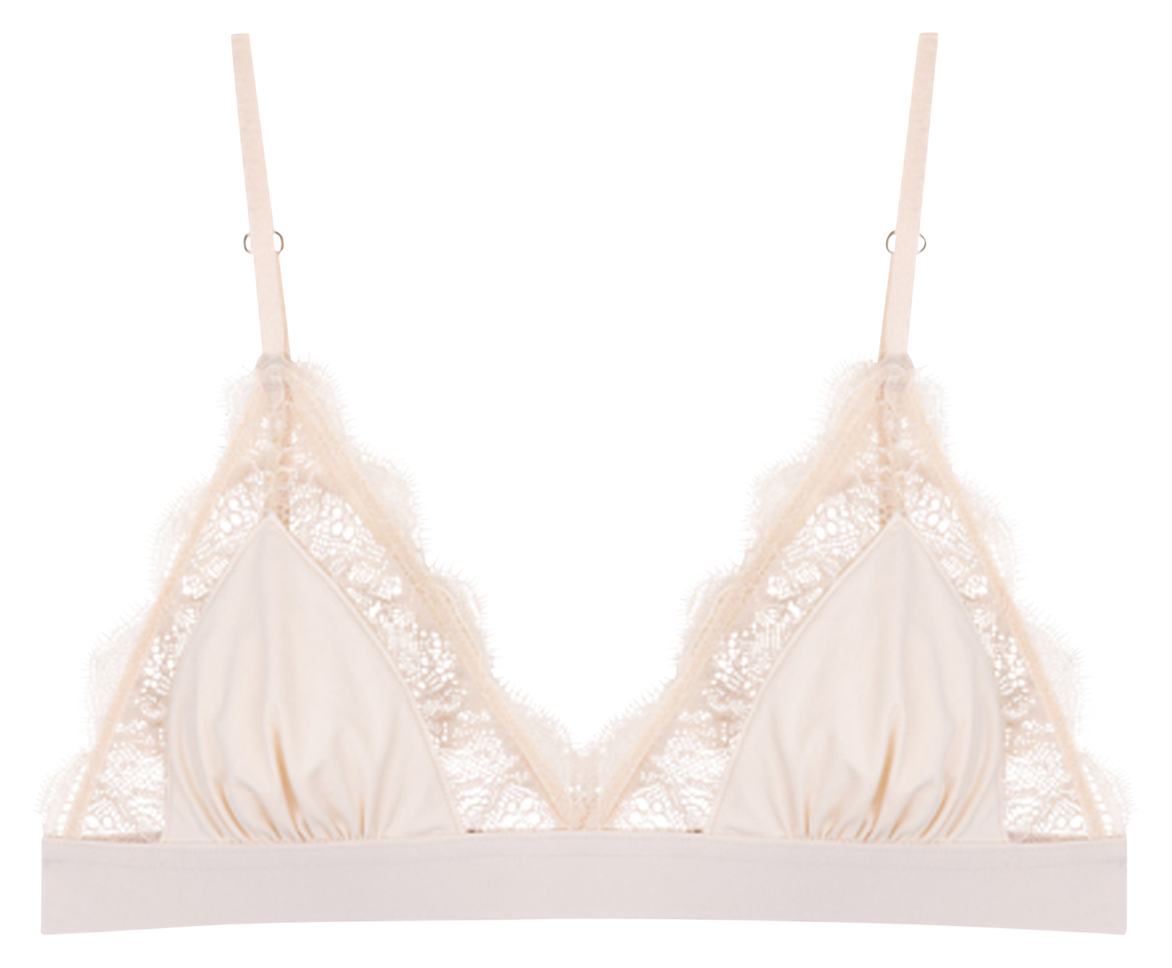 Soutien-gorge sans armatures dentelle Blanc