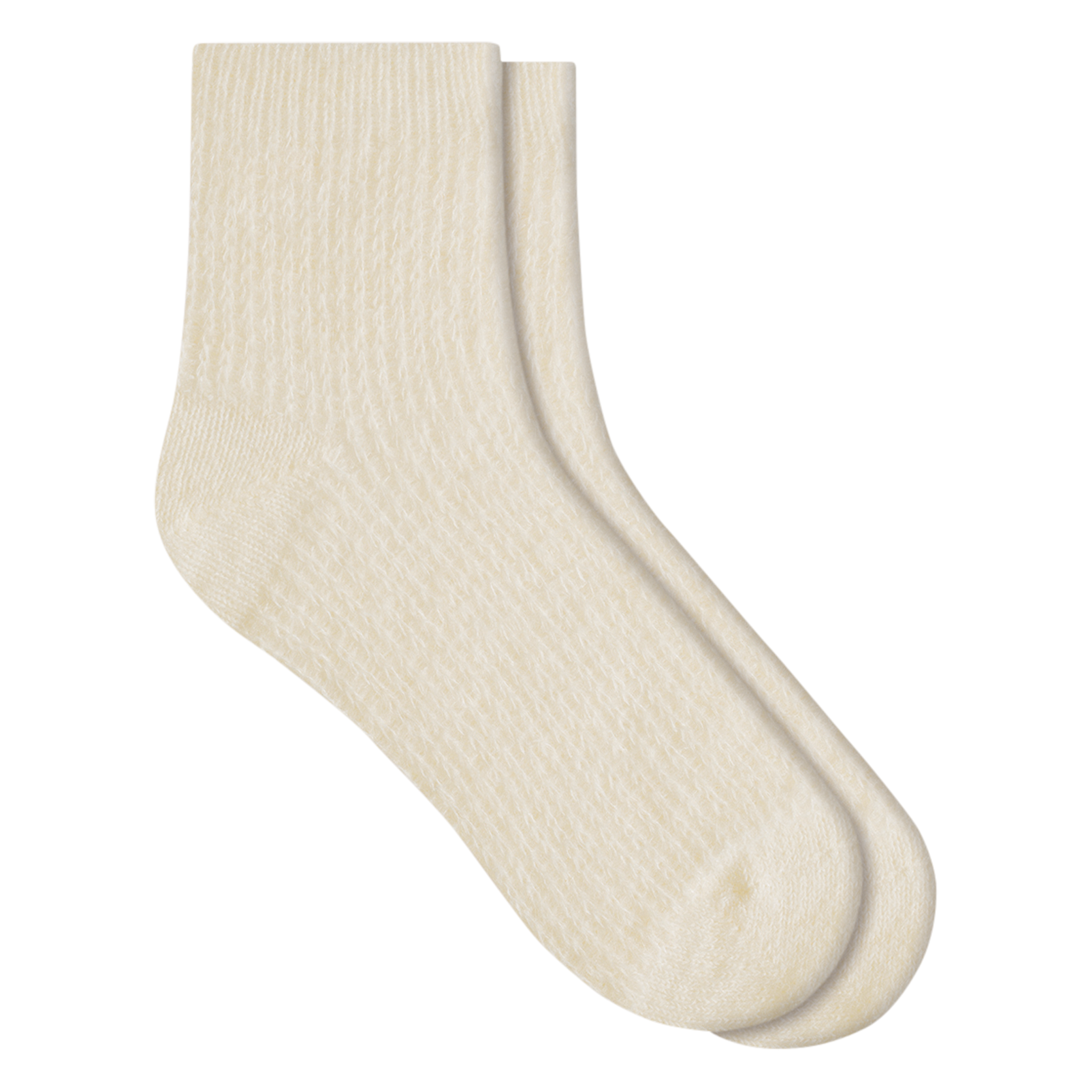Ribbed low-cut socks BLEUFORET White