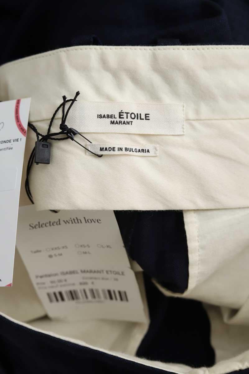 Bandol straight woollen trousers ISABEL MARANT ÉTOILE - SECONDE MAIN Blue