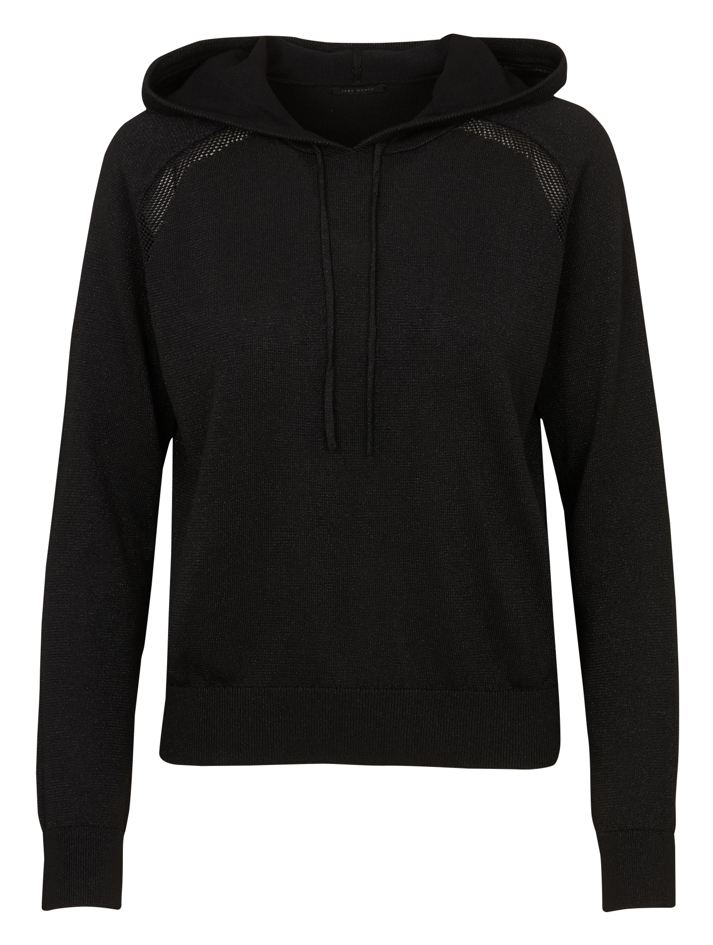 Pull à capuche droit brillant IKKS Noir