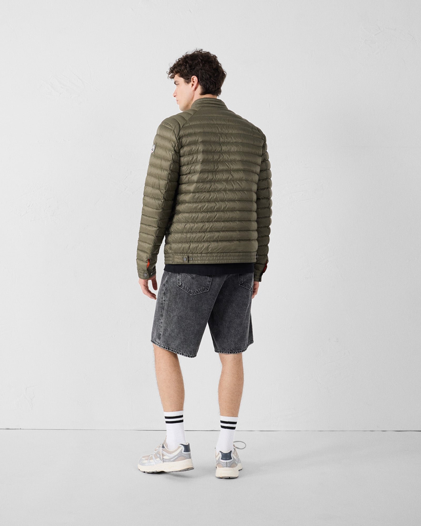 Bastien biker collar puffer jacket JOTT Green