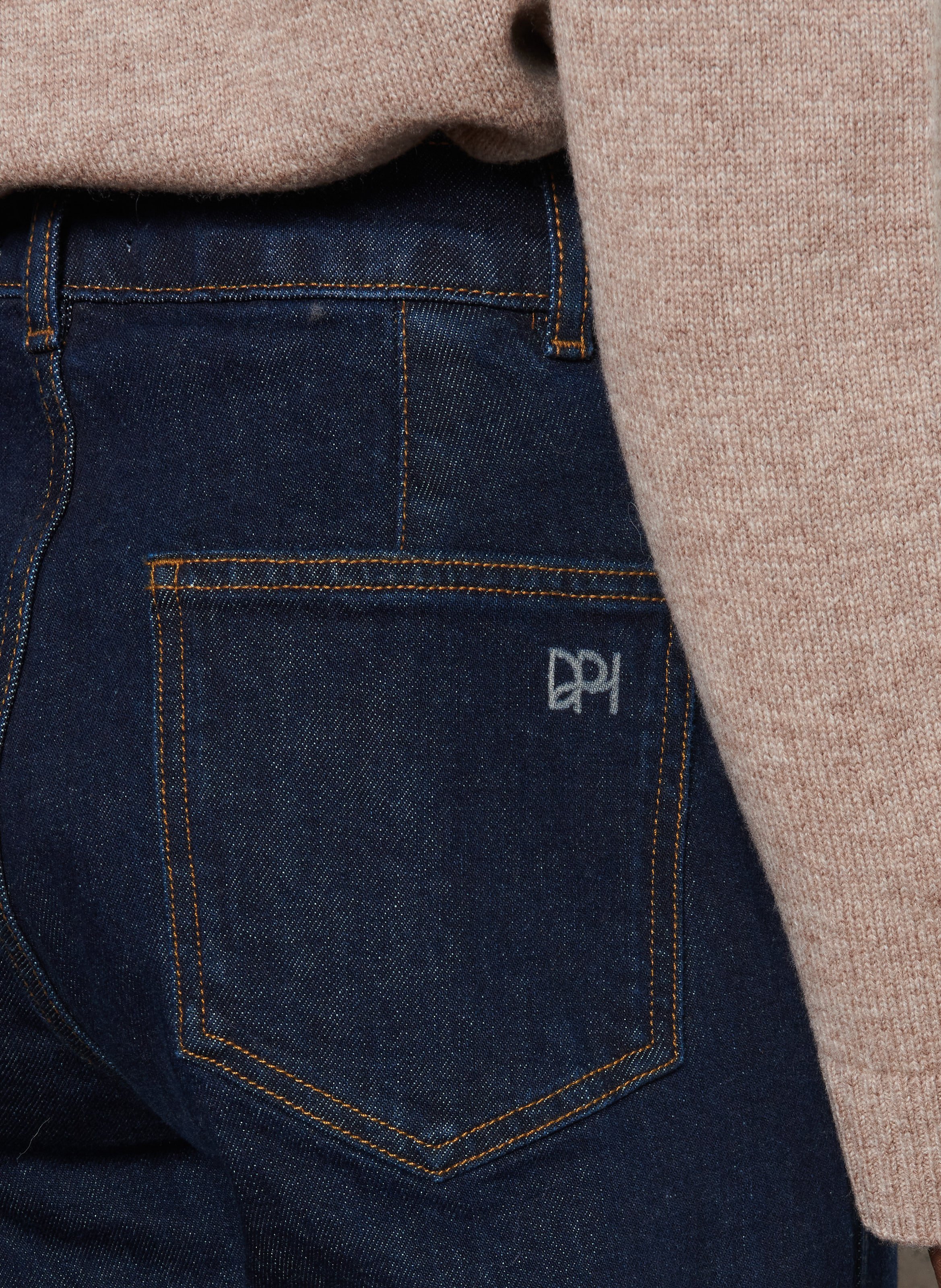 Jean brut large taille haute DES PETITS HAUTS Jean brut