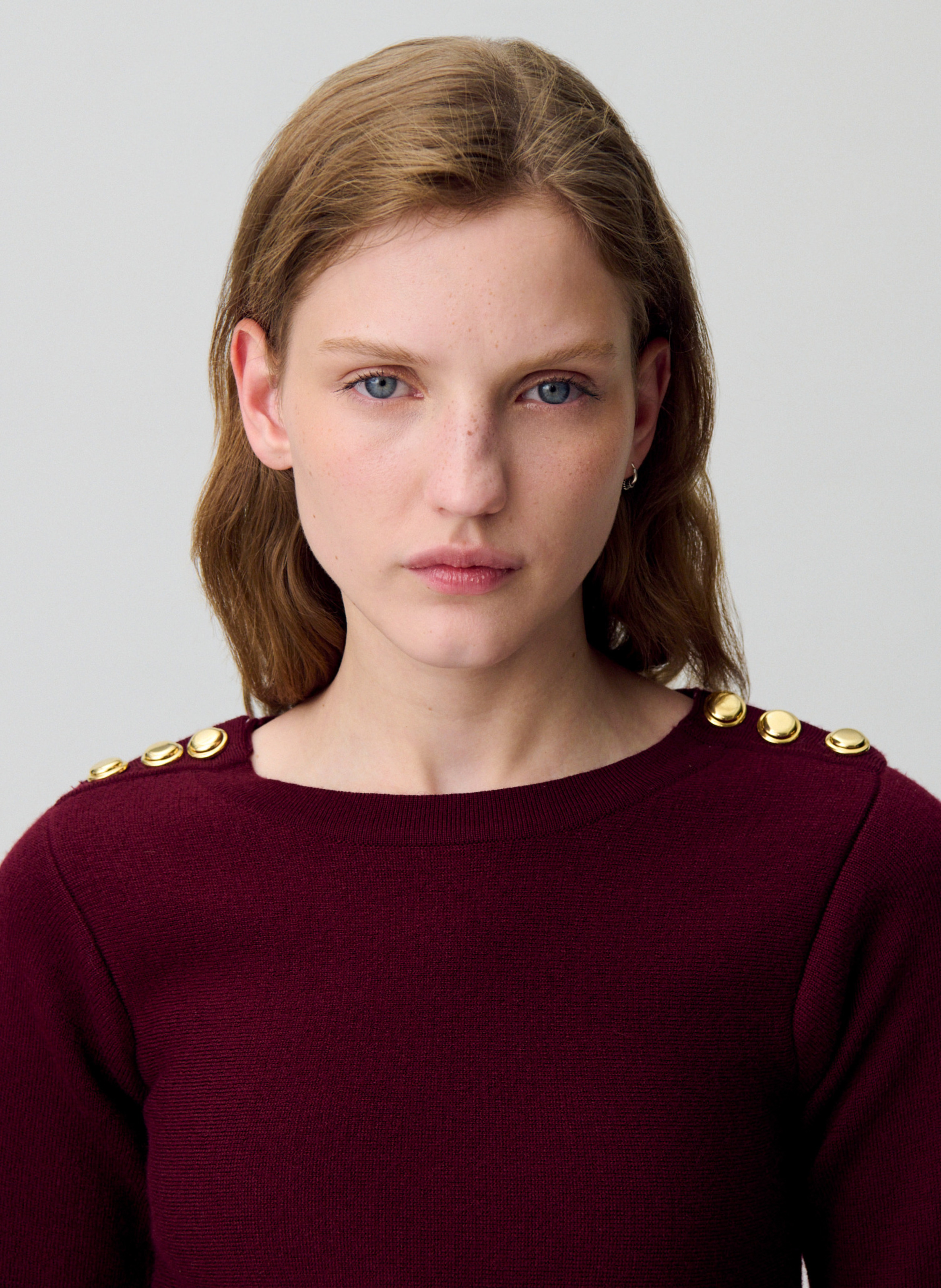 Robe courte col rond CLAUDIE PIERLOT Rouge