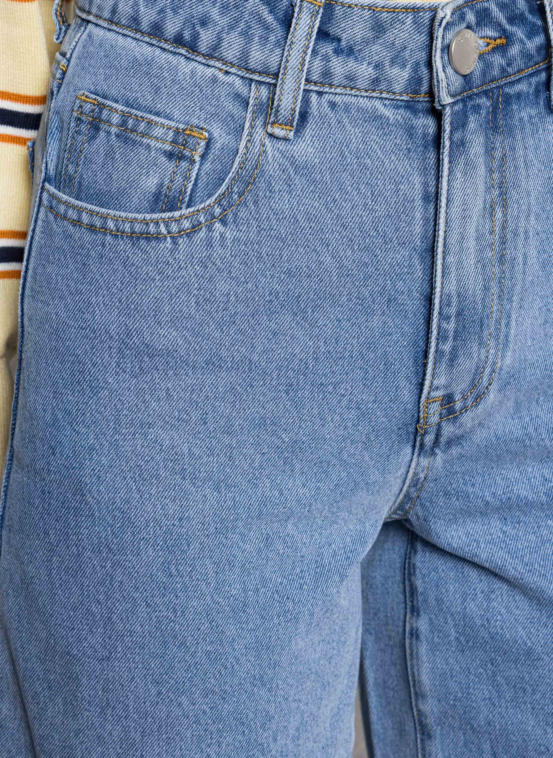 Short droit en coton SUNCOO Bleu