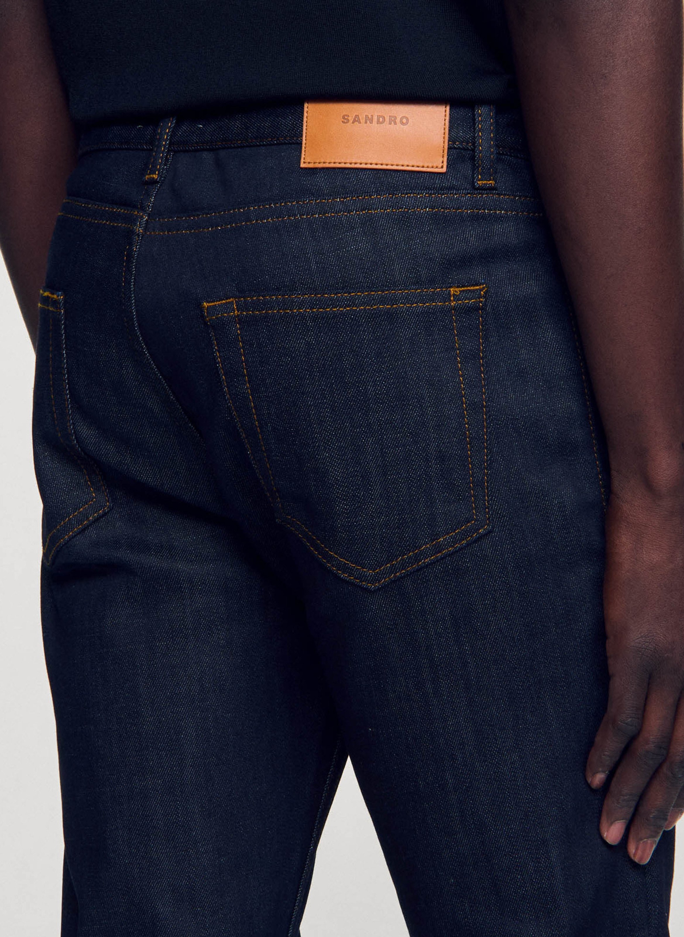 Slim fit jeans effen SANDRO Blauw