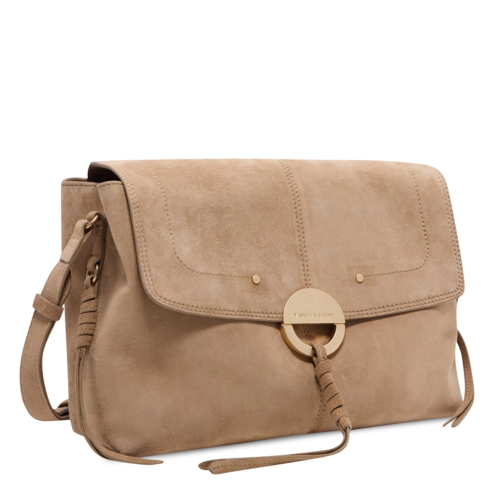 Suède schoudertas VANESSA BRUNO Beige