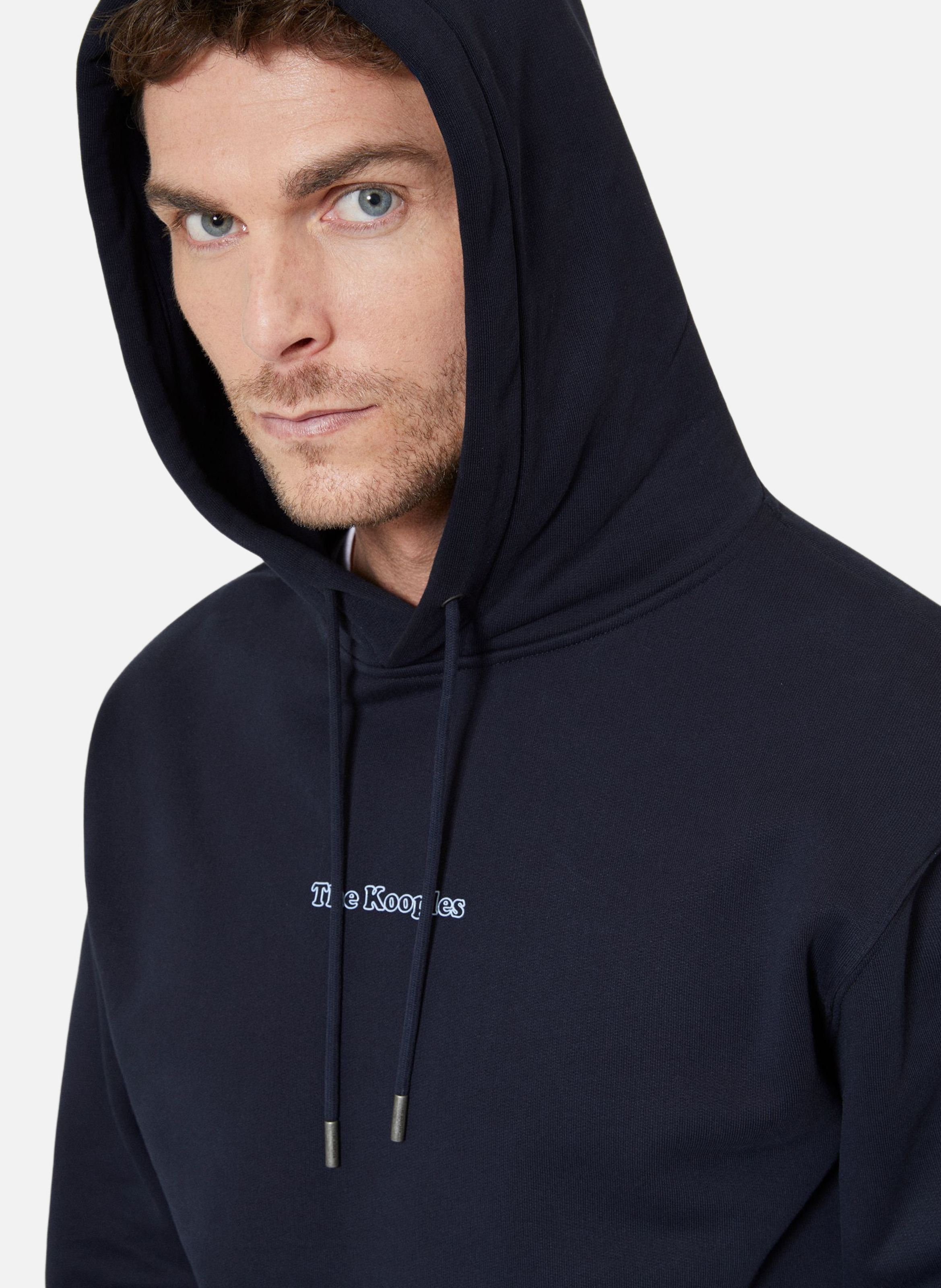Hooded sweatshirt with logo THE KOOPLES Blue