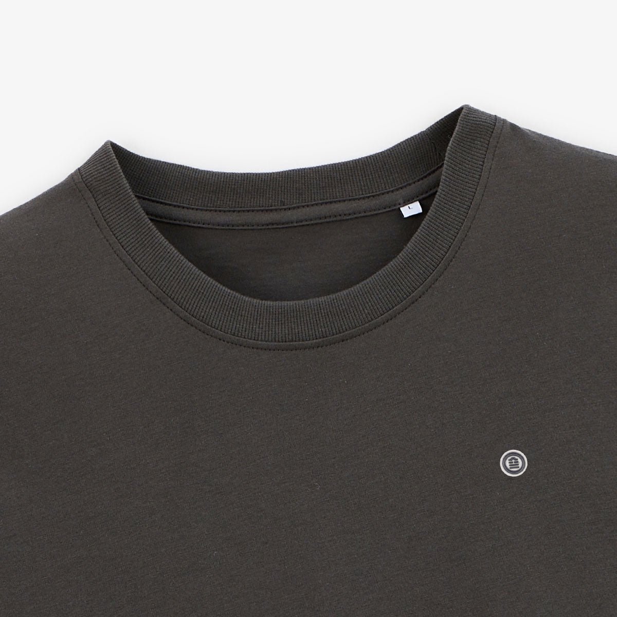 Round neck cotton T-shirt with back print SERGE BLANCO Grey