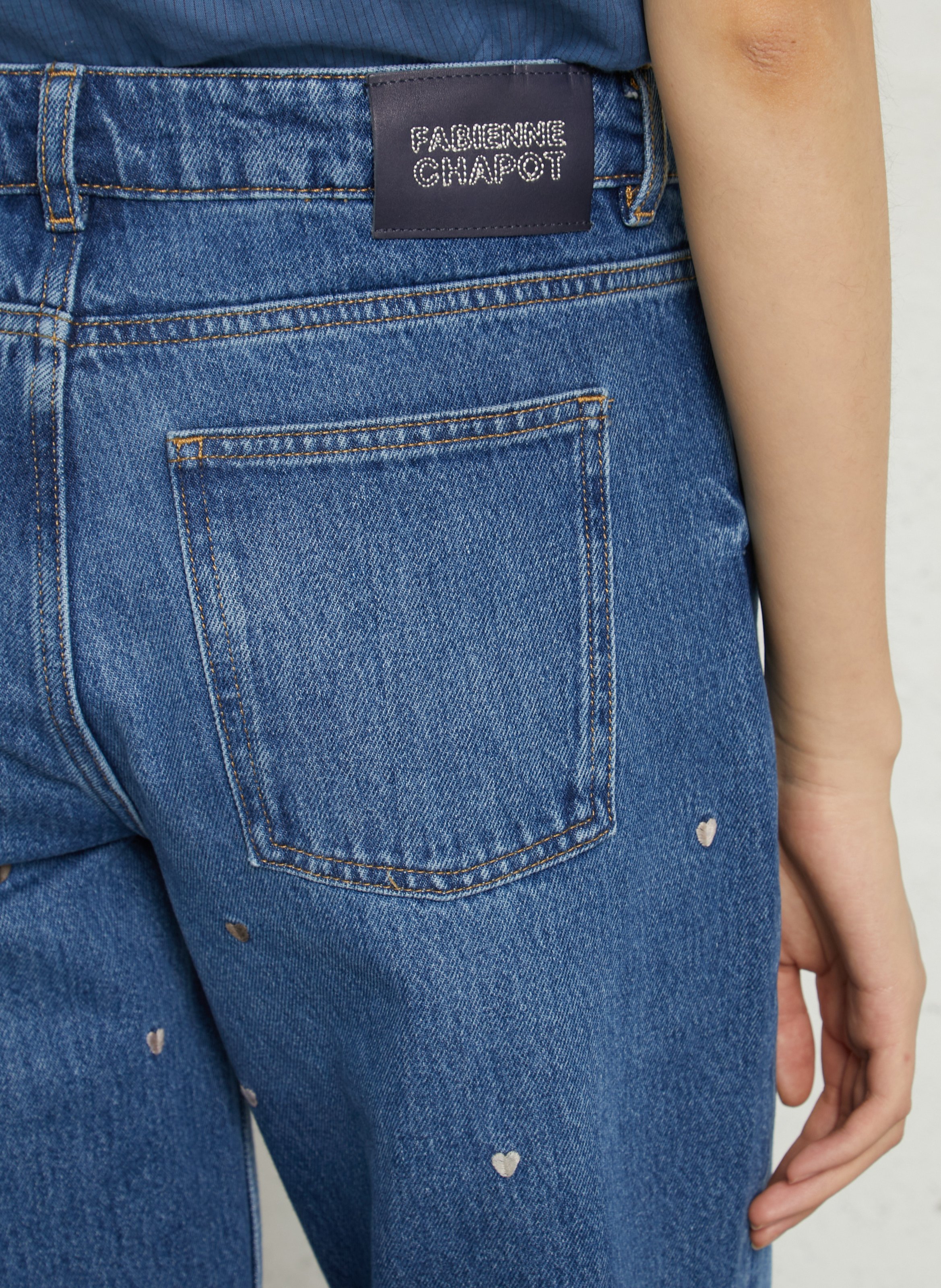 Bio-Baumwoll-Schlaghose FABIENNE CHAPOT Blau