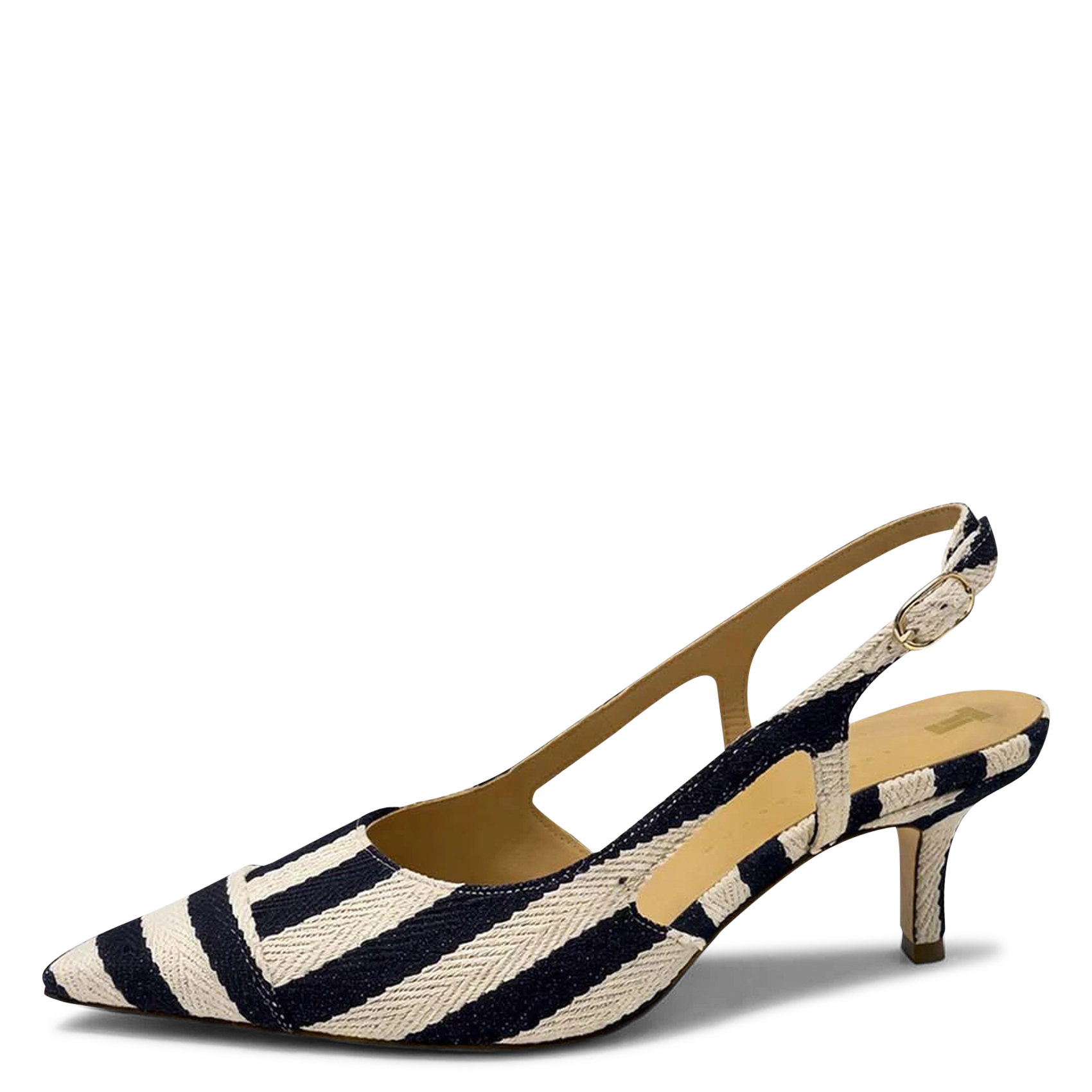 Escarpins pointus à rayures TARA JARMON Bleu