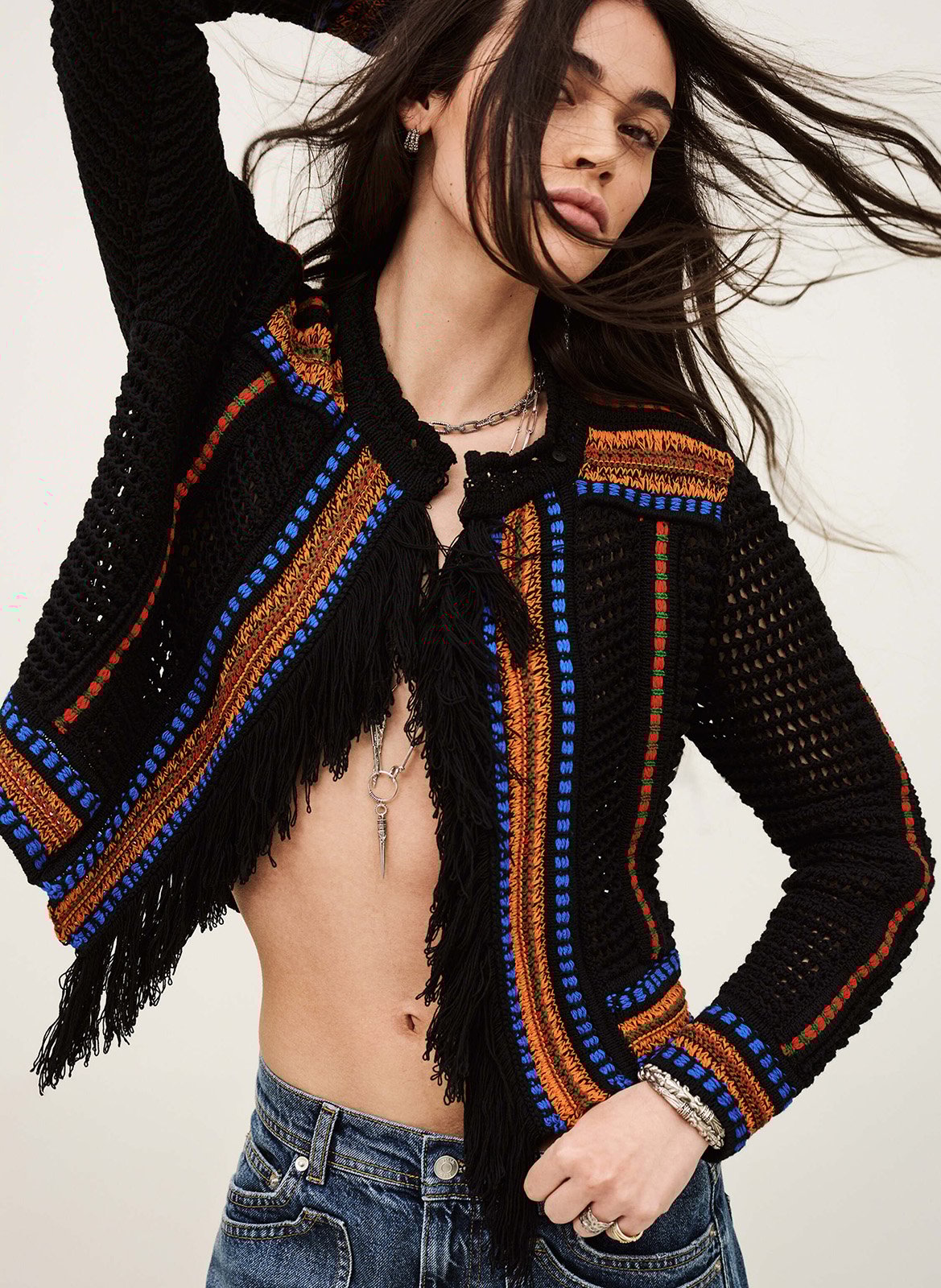 Gilet en crochet col rond BA&SH