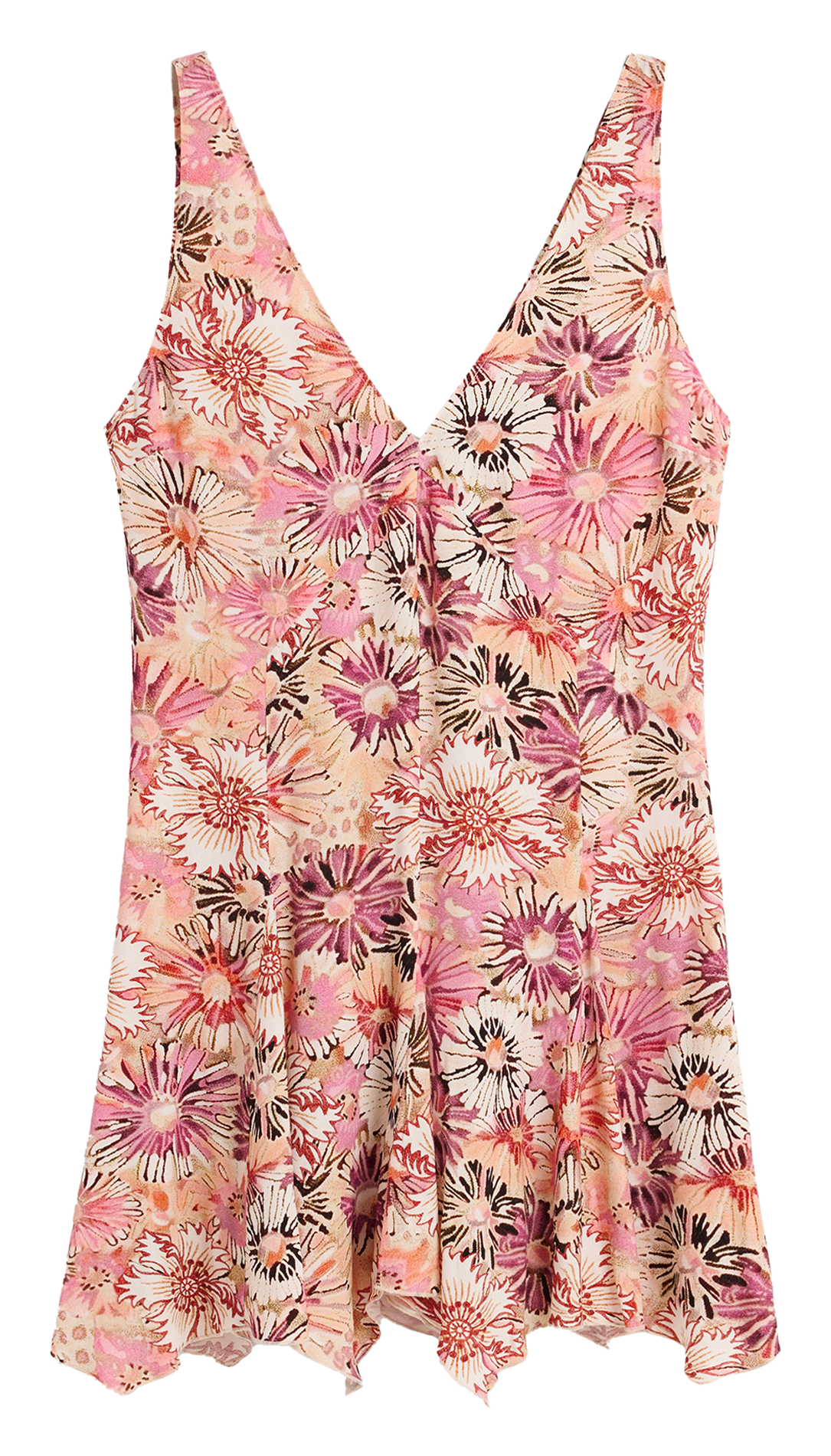 Robe courte imprimée DESIGUAL Rouge
